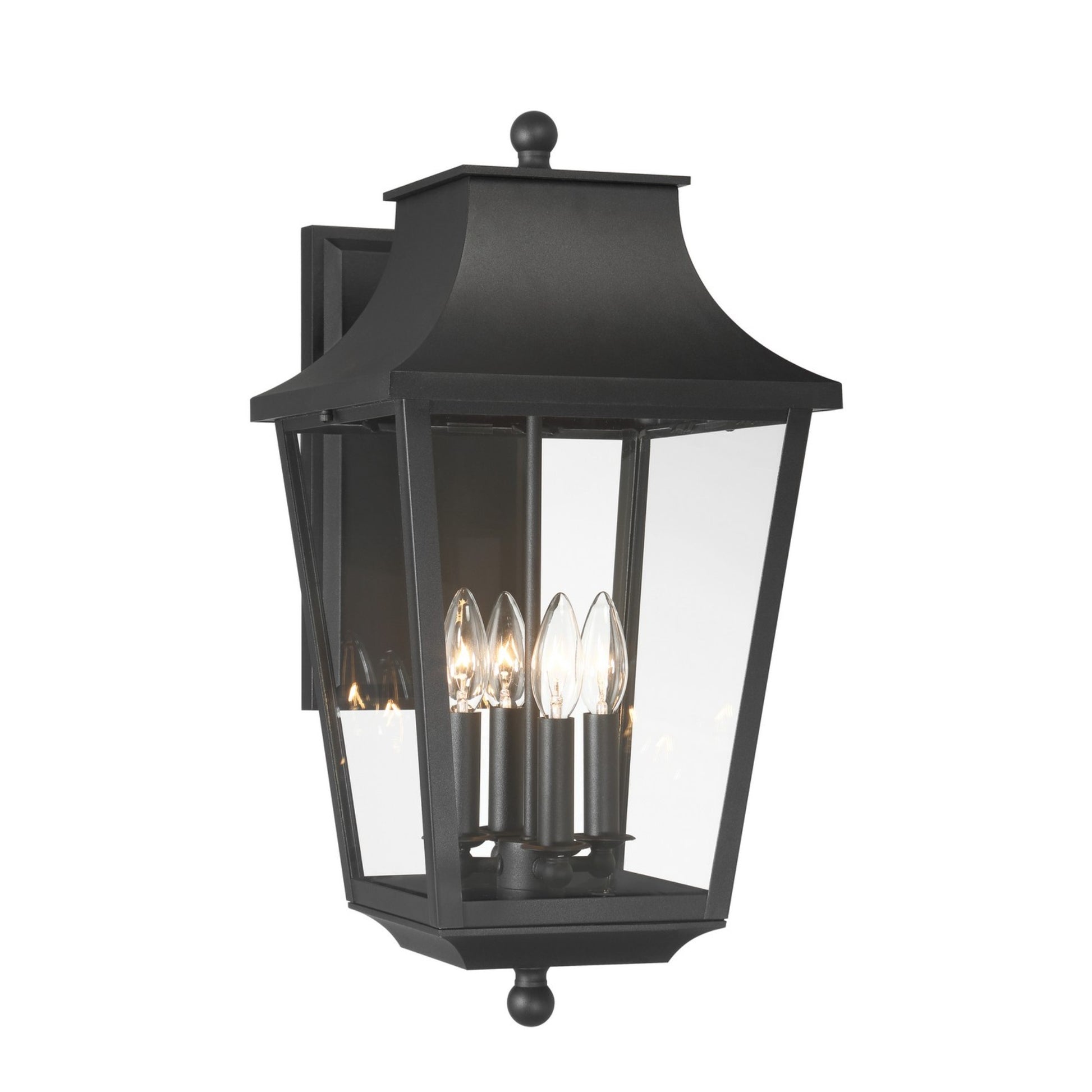 Altimeter Outdoor Wall Sconce Black Finish - Bees Lighting