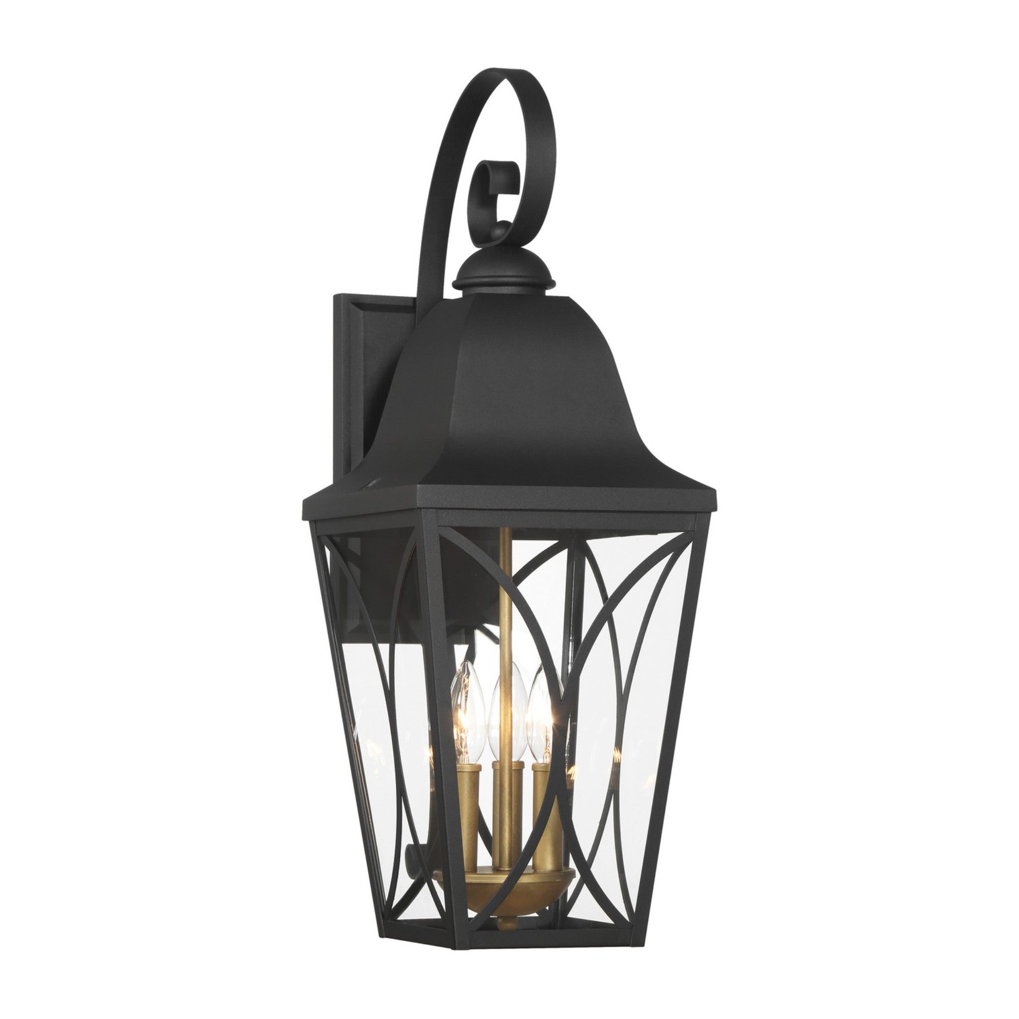Cardigan Outdoor Wall Sconce Black Finish - Bees Lighting