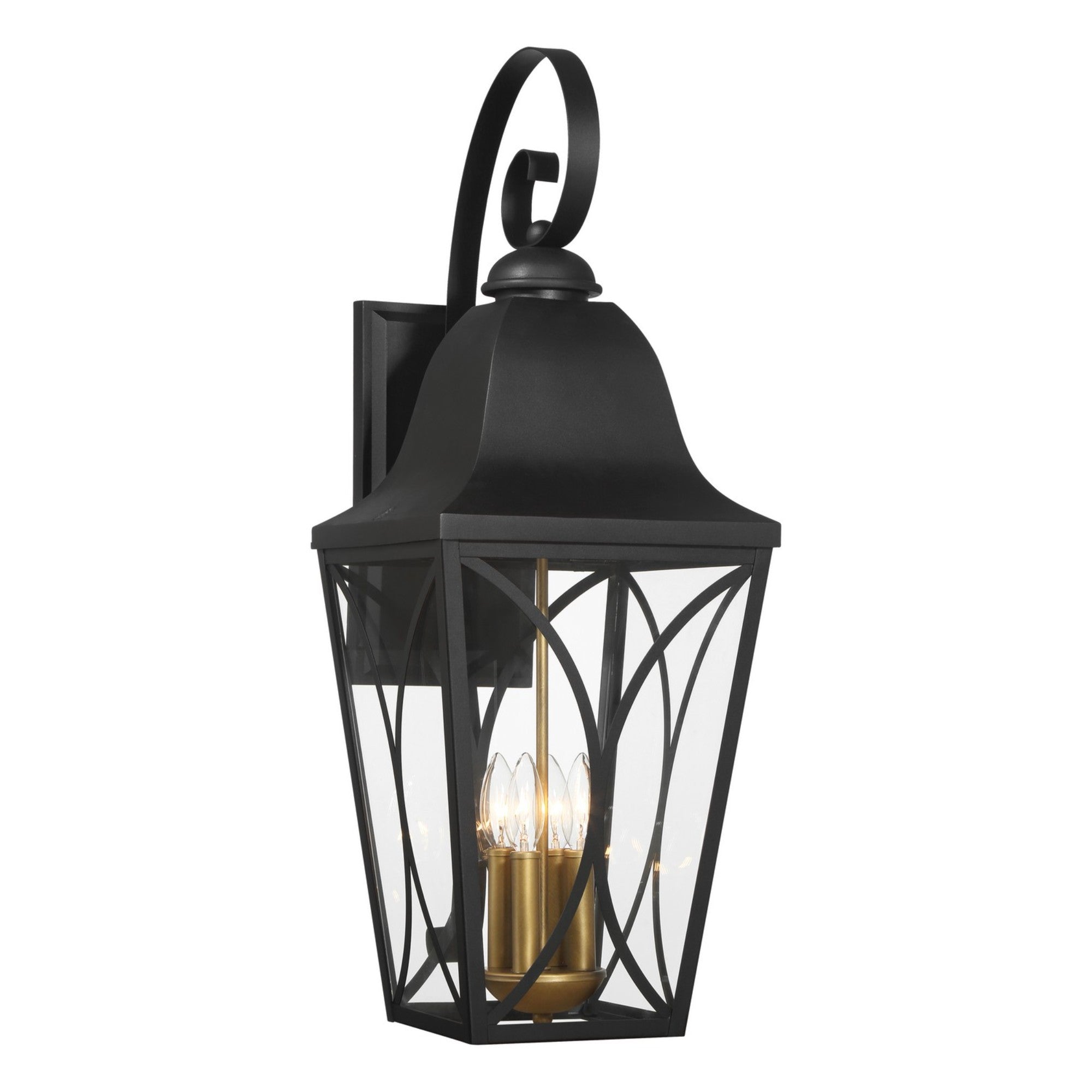 Cardigan Outdoor Wall Sconce Black Finish - Bees Lighting