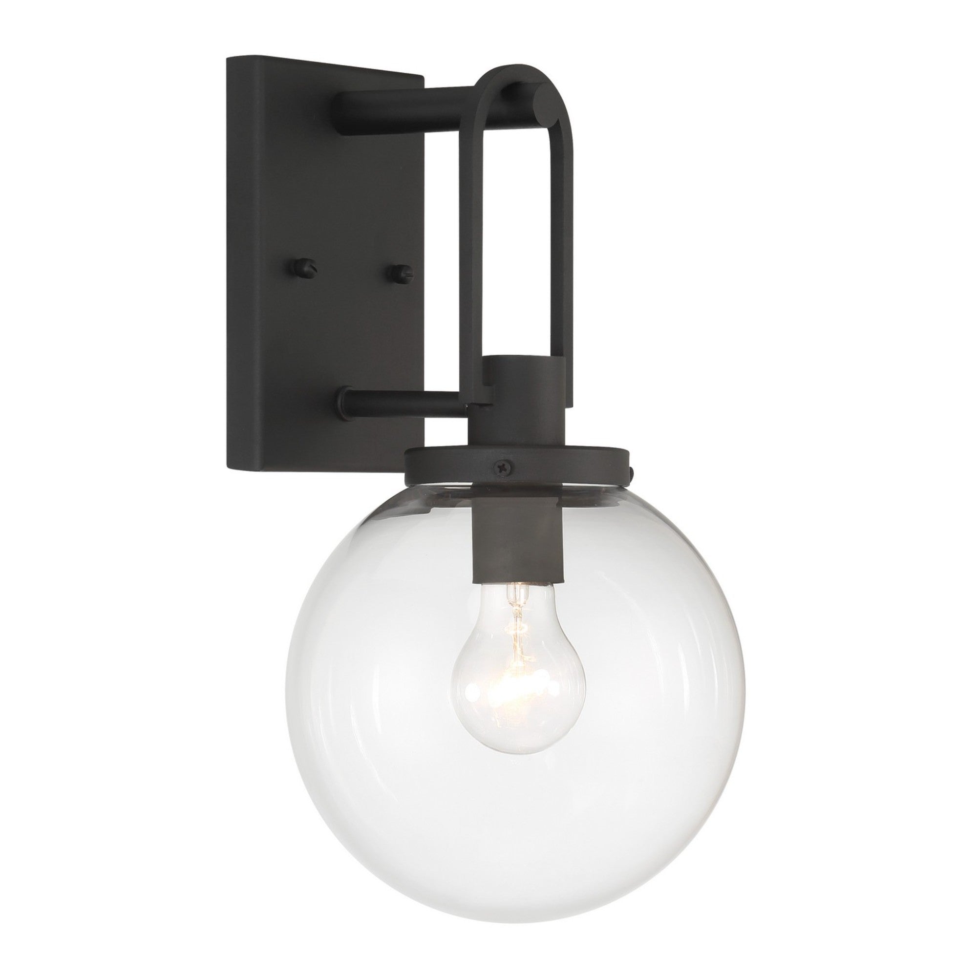 Wenston Outdoor Wall Sconce Black Finish - Bees Lighting