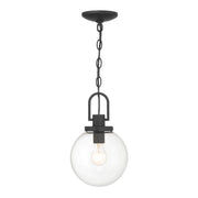 Wenston 8" Outdoor Pendant, Sand Coal Finish - Bees Lighting