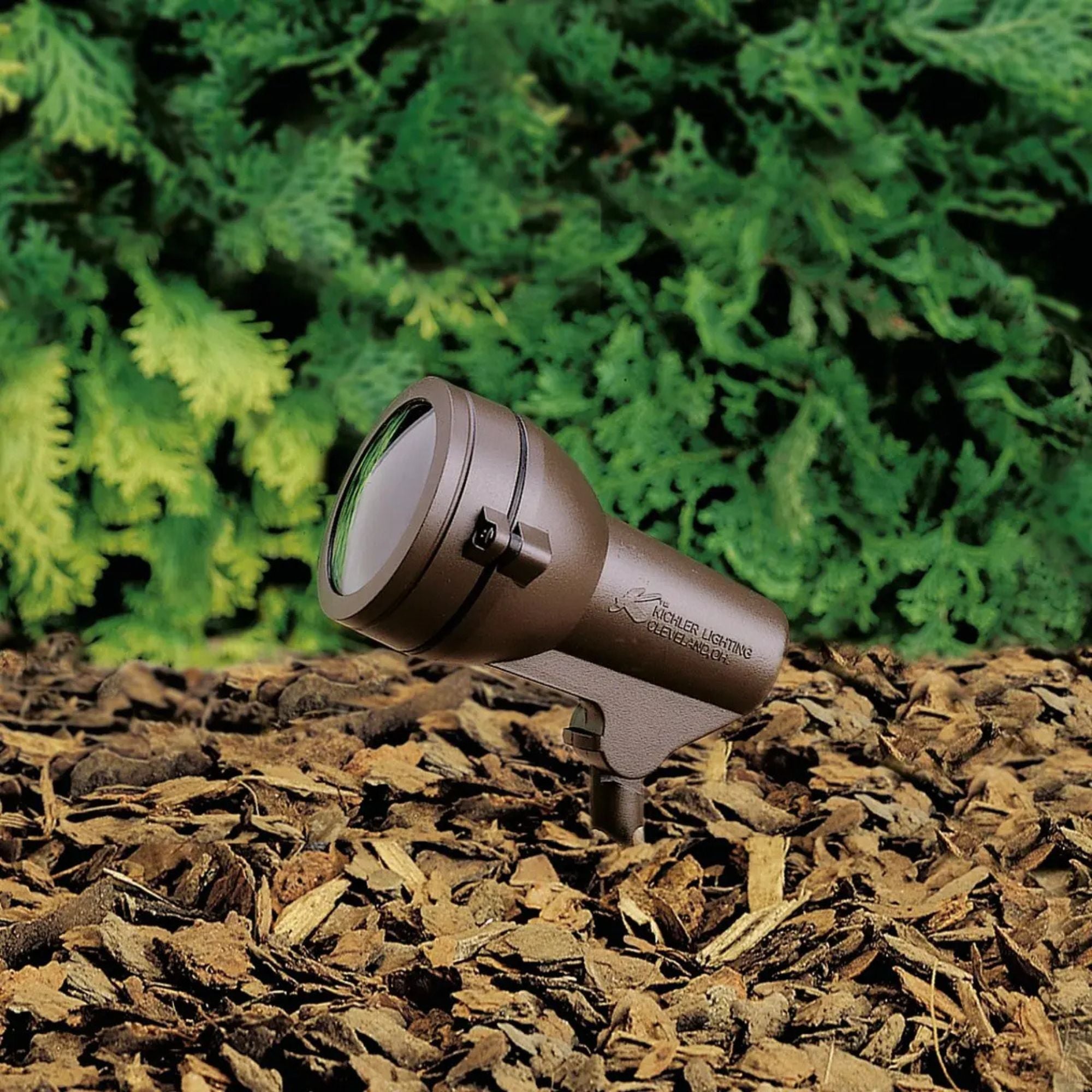 120V Small 4" Flood Light, Textured Architectural Bronze