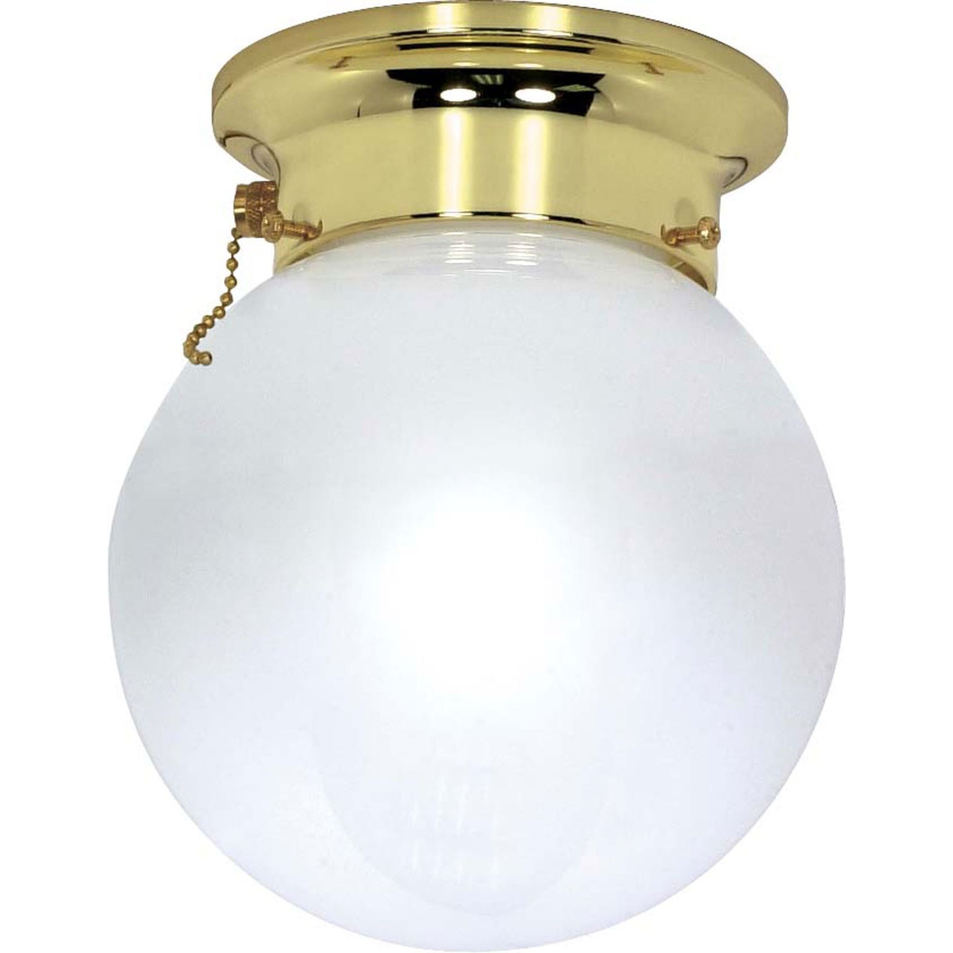 6" Semi Flush Mount, Polished Brass finish, 120V - Bees Lighting