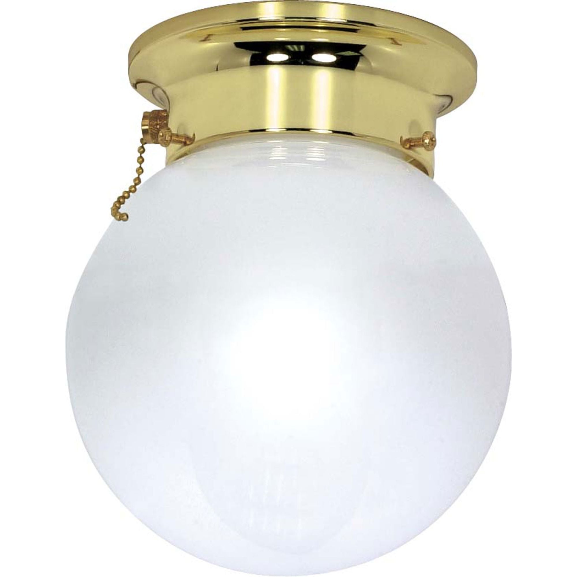 6" Semi Flush Mount, Polished Brass finish, 120V - Bees Lighting