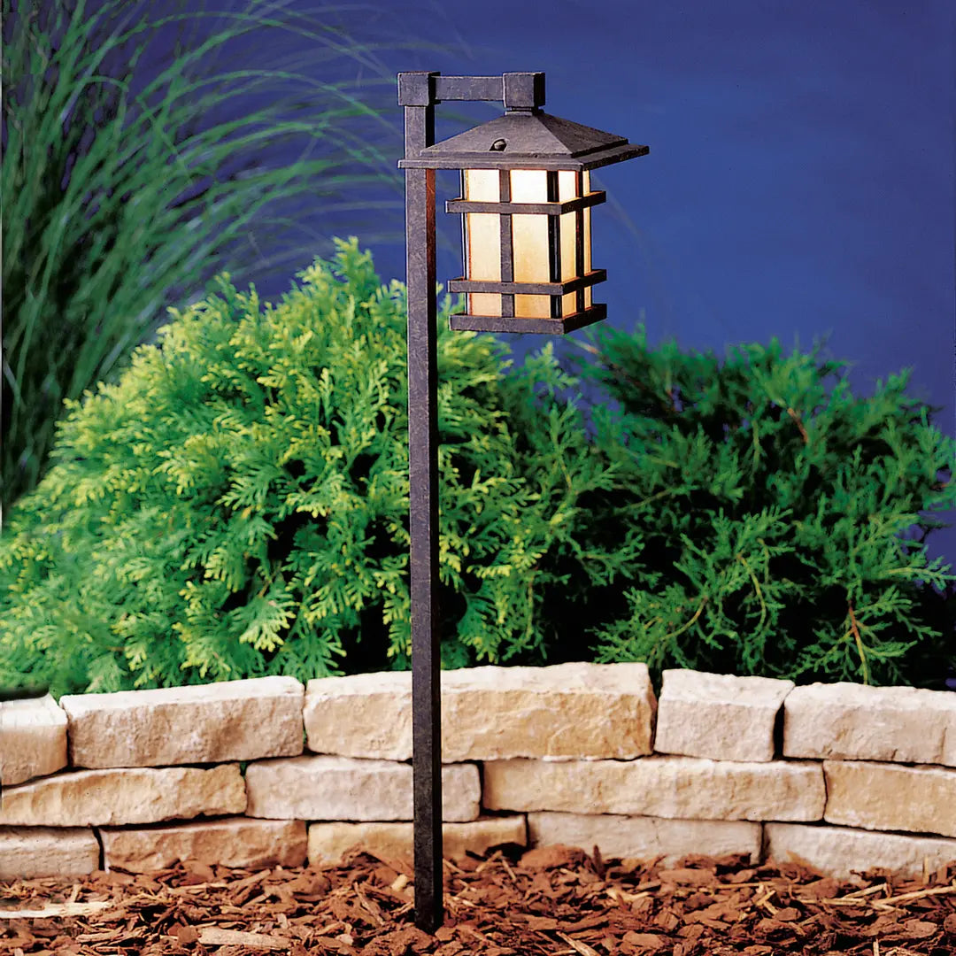120V Cross Creek Path Light, Aged Bronze - Bees Lighting