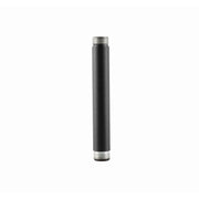 Bronze lamp accessory riser with threaded ends, 6 in height