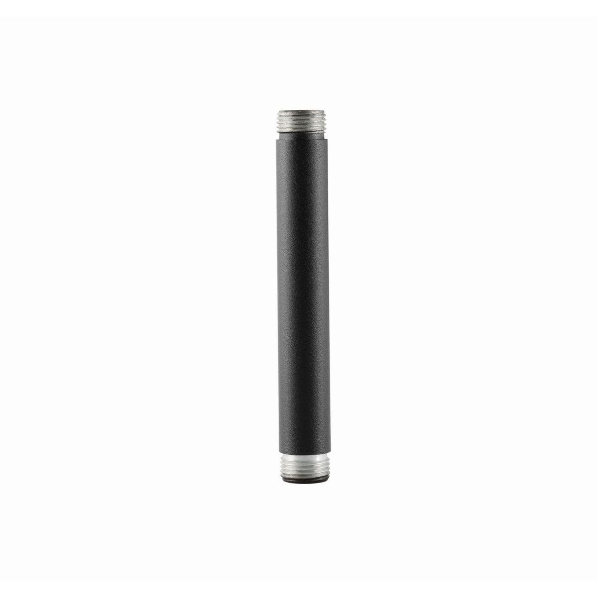 Bronze lamp accessory riser with threaded ends, 6 in height