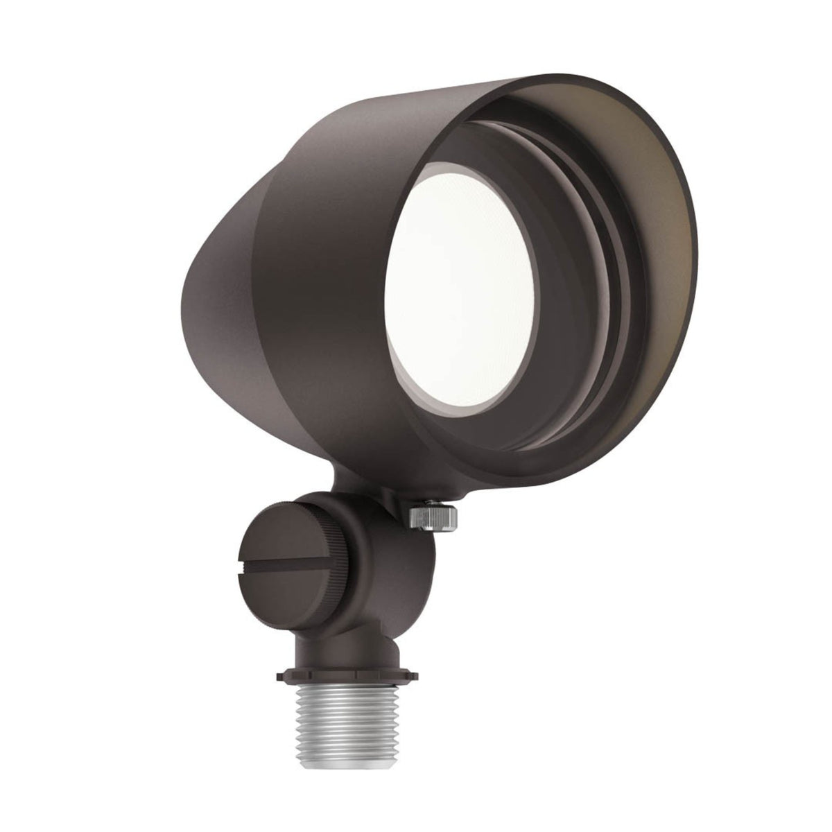 Kichler LED landscape accent light, architectural bronze, round adjustable head