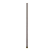 Chrome lamp stem with threaded end, 12 in.