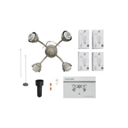 Kichler 13 In. 4 LED Lights Bent Arm Fitter Ceiling Fan Light Kit - Bees Lighting