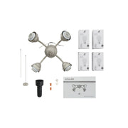 Kichler 13 In. 4 LED Lights Bent Arm Fitter Ceiling Fan Light Kit - Bees Lighting