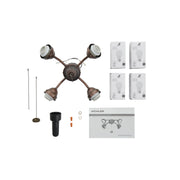 Kichler 13 In. 4 LED Lights Bent Arm Fitter Ceiling Fan Light Kit - Bees Lighting