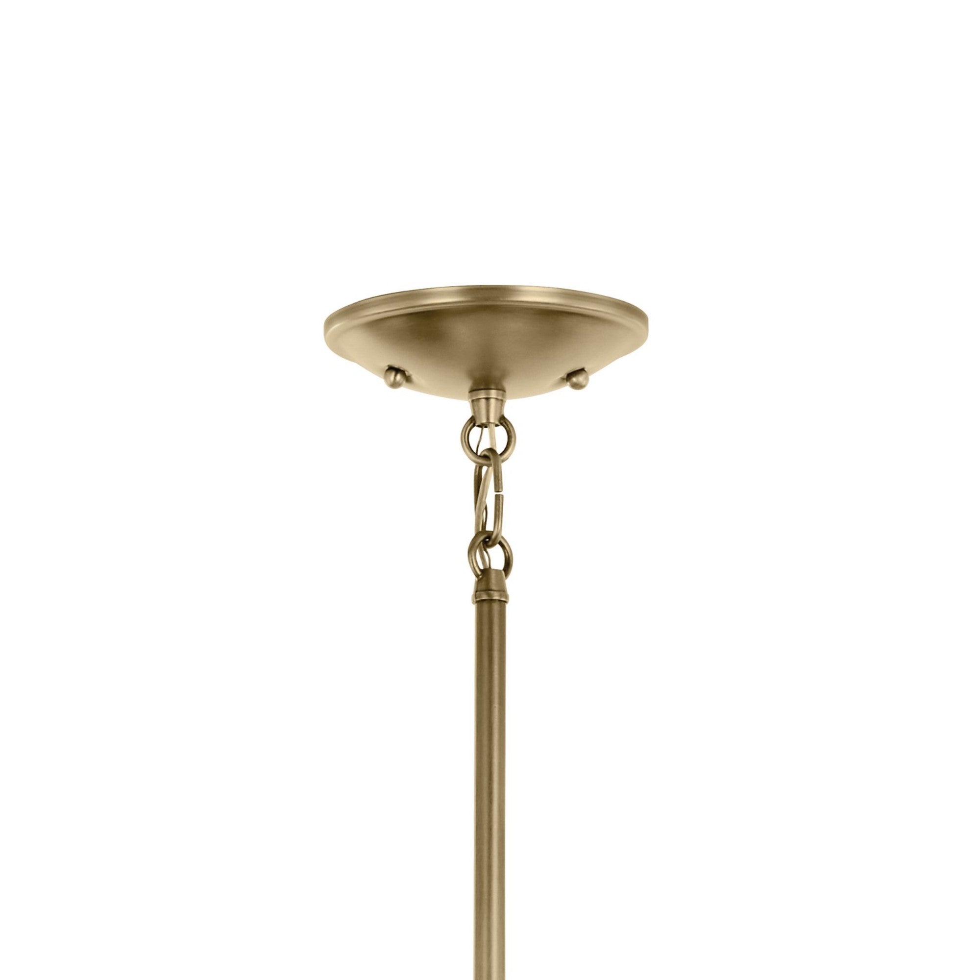 Shailene 18" 3-Light Mini Chandelier, Natural Brass Finish, Clear Glass - Bees Lighting