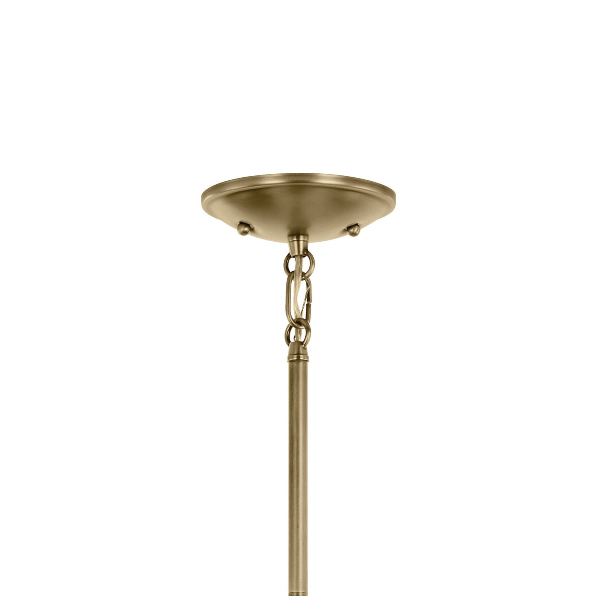 Shailene 5" Mini Pendant, Natural Brass Finish, Clear Glass - Bees Lighting