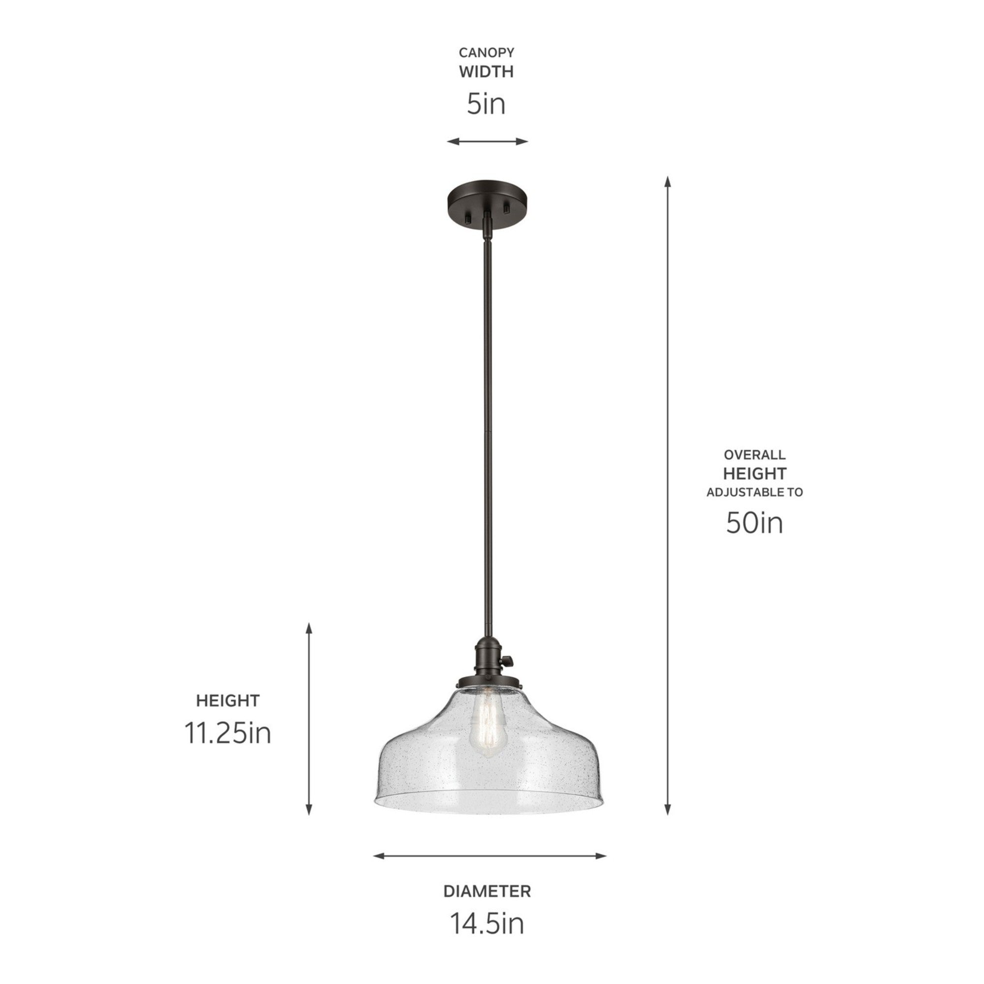 Avery 15" Bell Pendant, Olde Bronze Finish - Bees Lighting