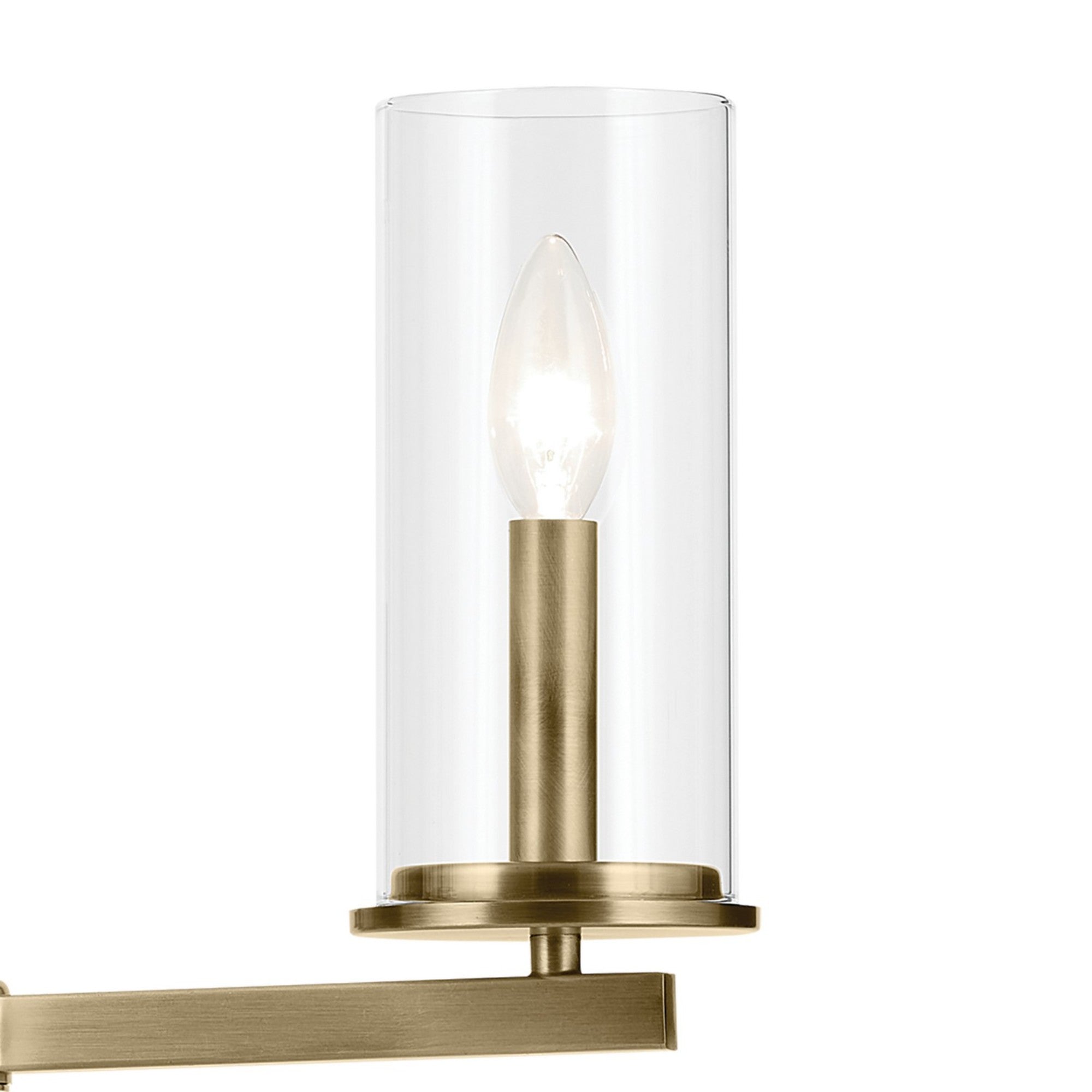 Crosby 26" 5-Light Chandelier, Natural Brass Finish - Bees Lighting