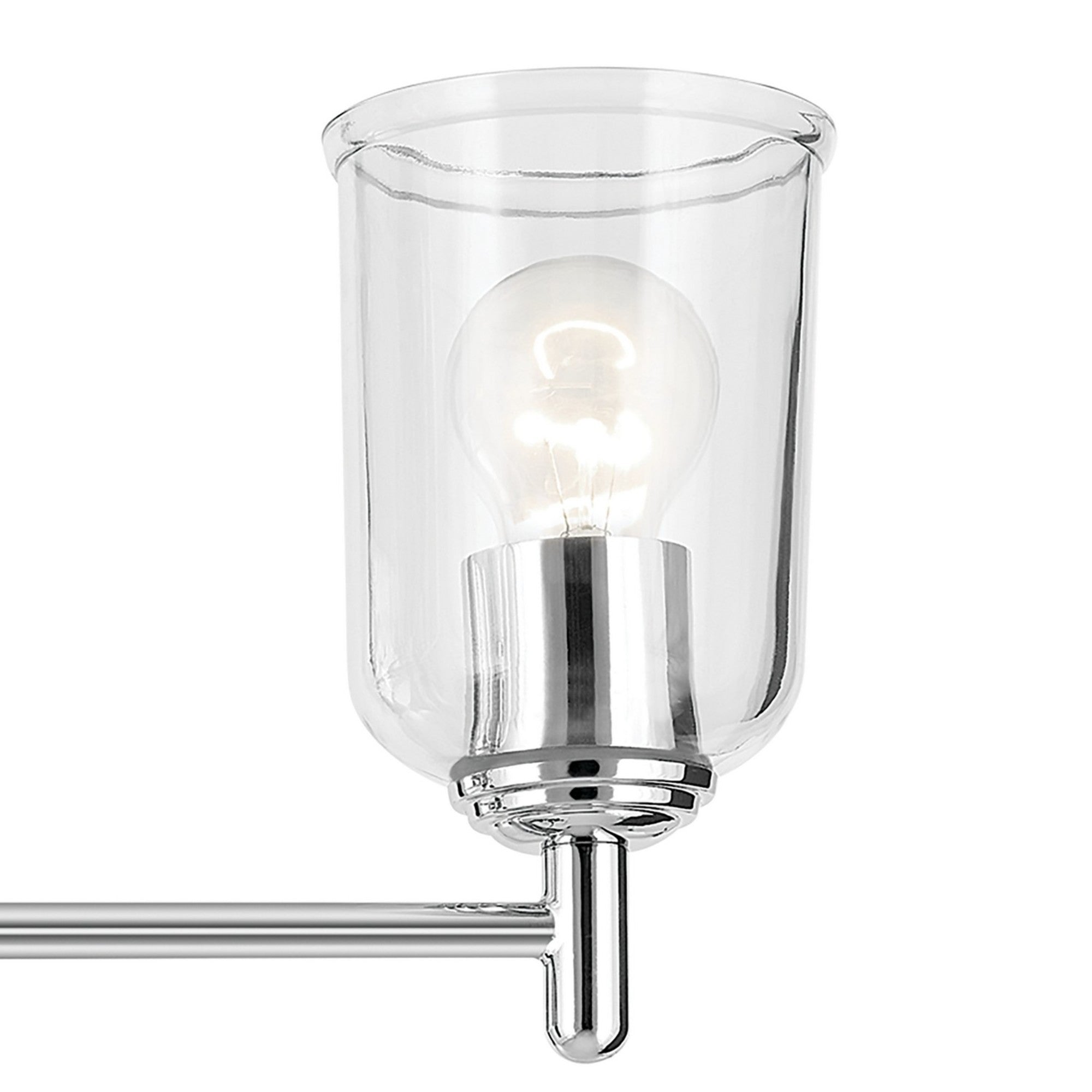 Shailene 5" Wall Sconce, Chrome Finish, Clear Glass - Bees Lighting