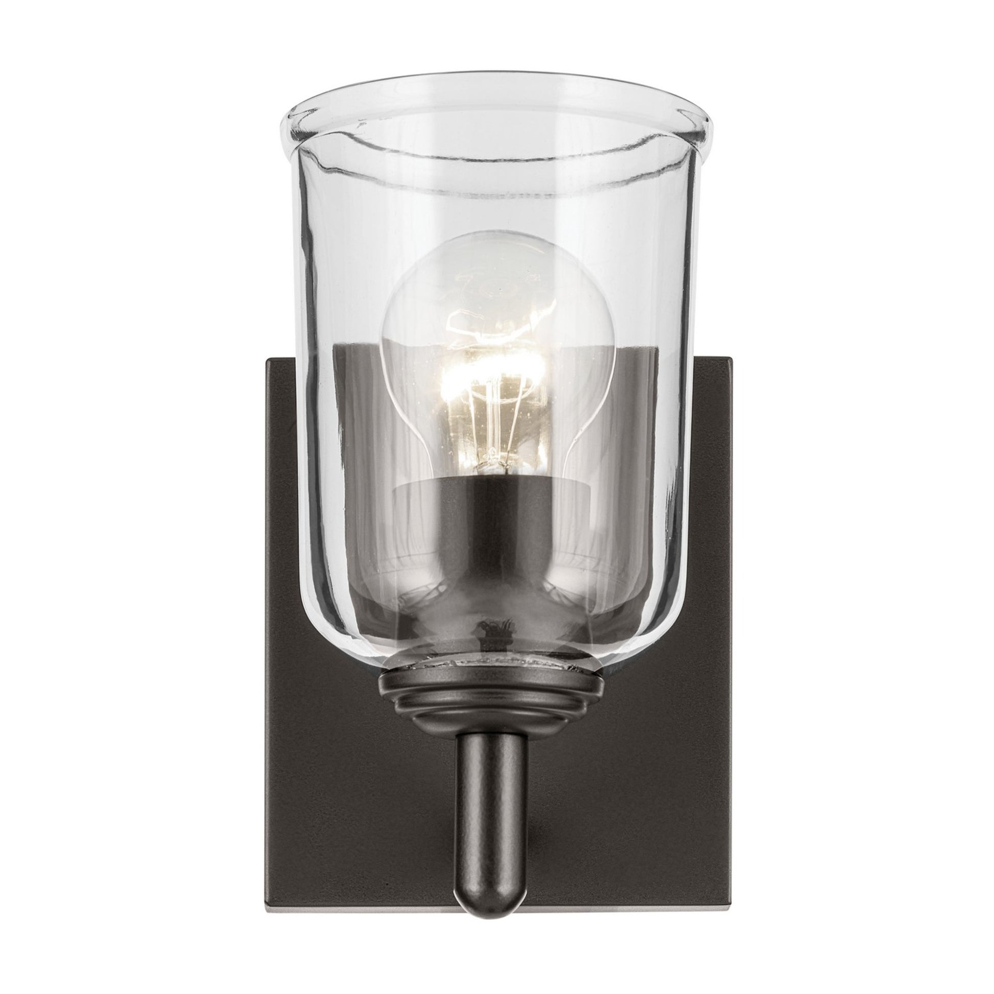 Shailene 5" Wall Sconce, Olde Bronze Finish, Clear Glass - Bees Lighting
