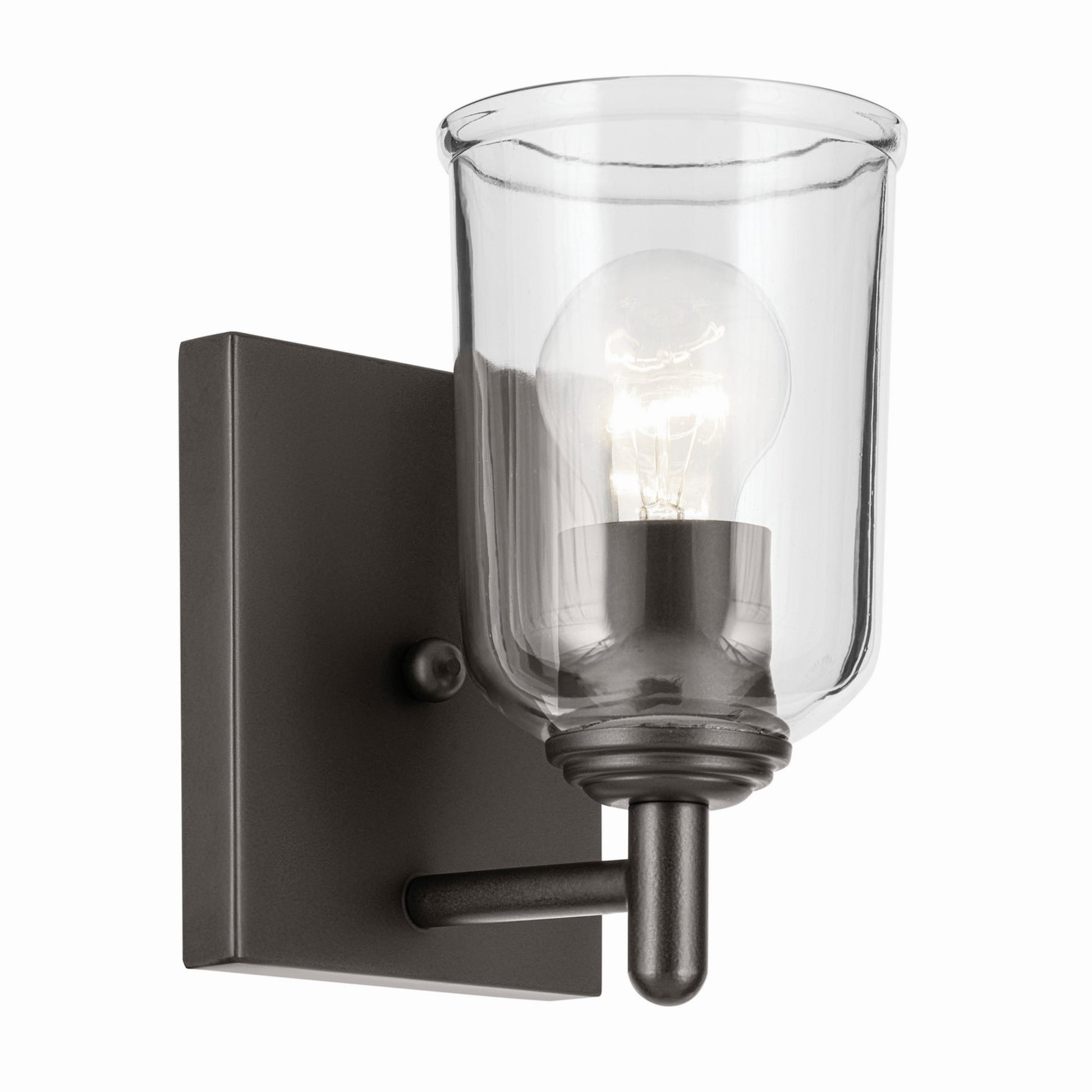 Shailene 5" Wall Sconce, Olde Bronze Finish, Clear Glass - Bees Lighting