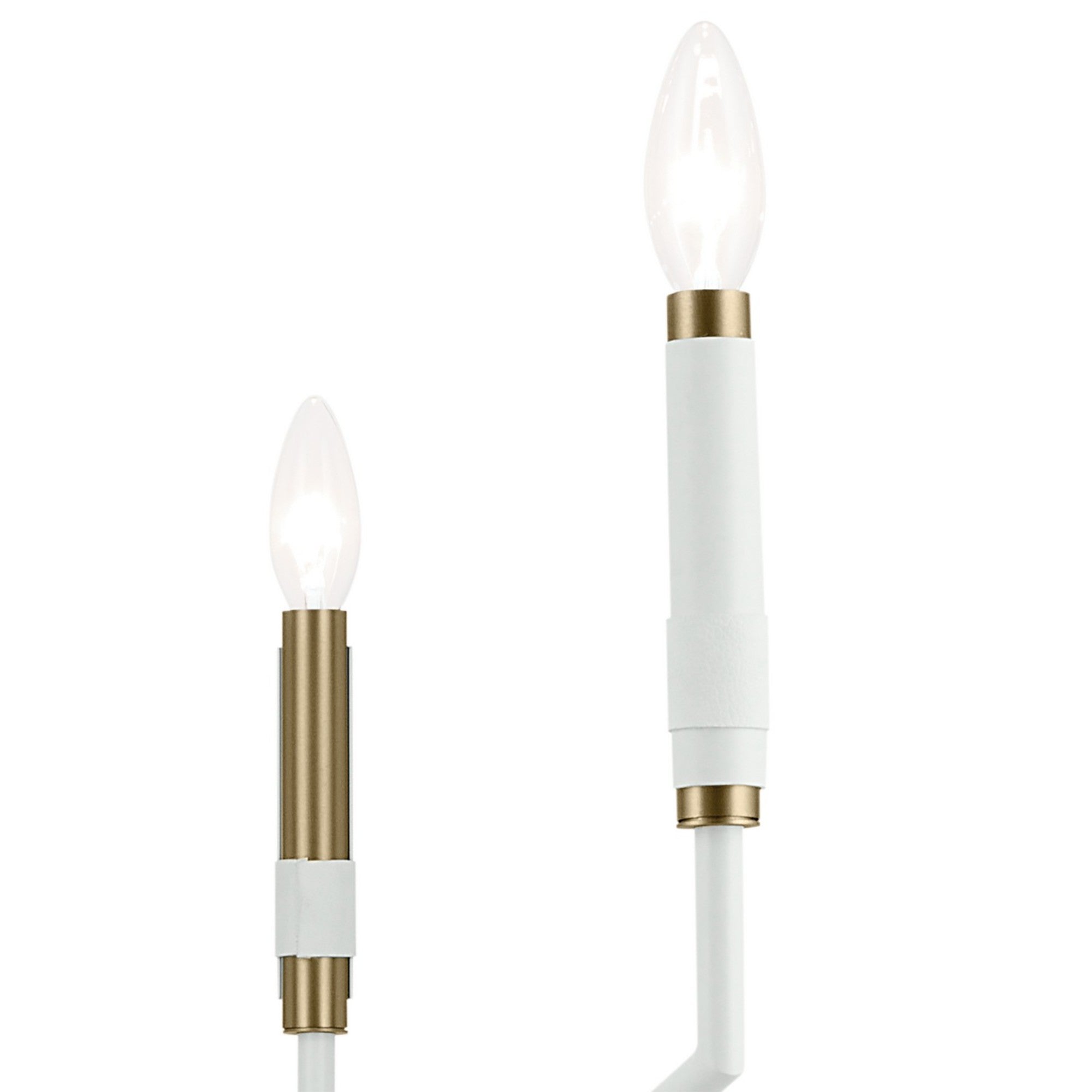Armand 38" 10-Light Chandelier, White Finish - Bees Lighting