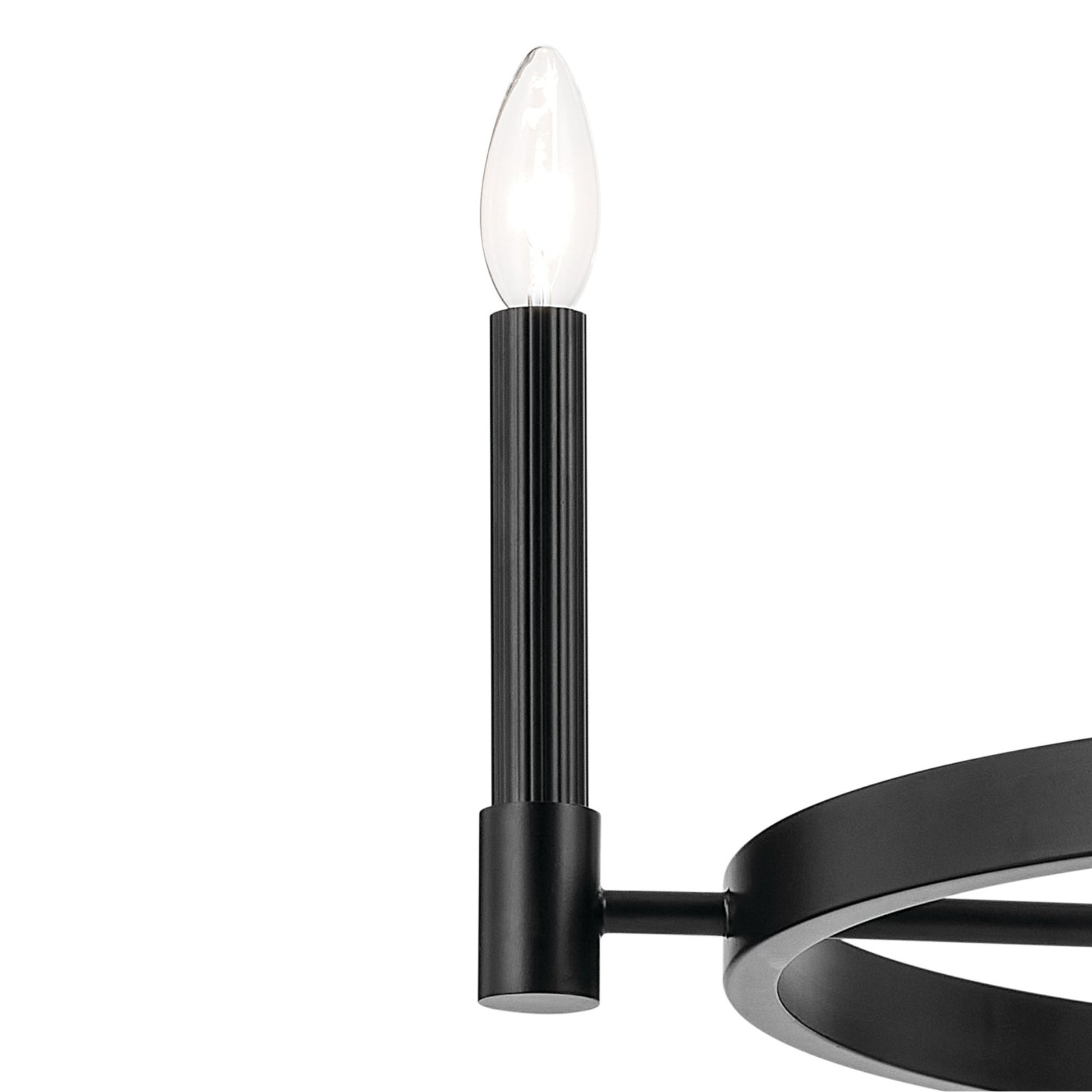 Tolani 26" 4-Light Chandelier, Black Finish - Bees Lighting