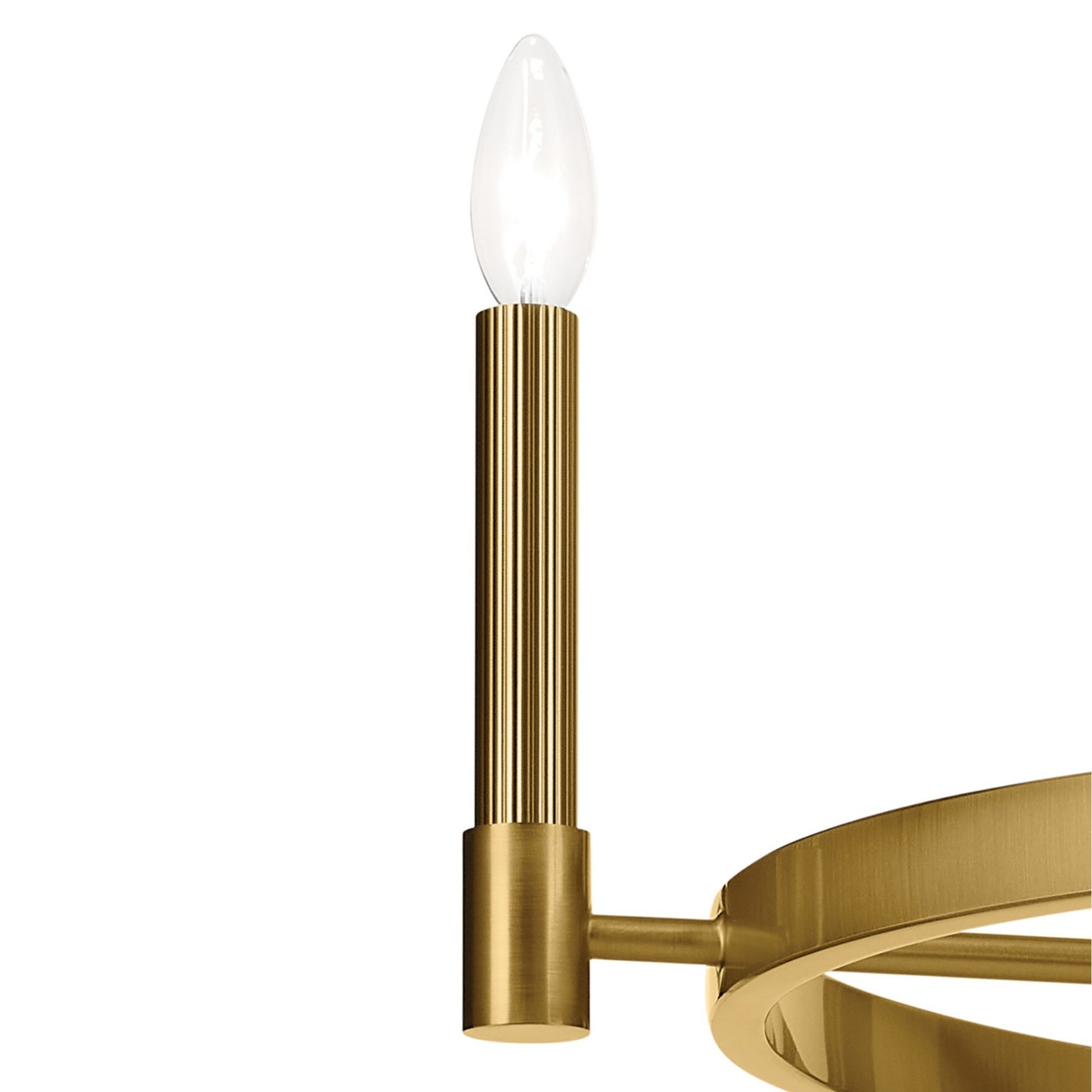 Tolani 26" 4-Light Chandelier, Brushed Natural Brass Finish - Bees Lighting