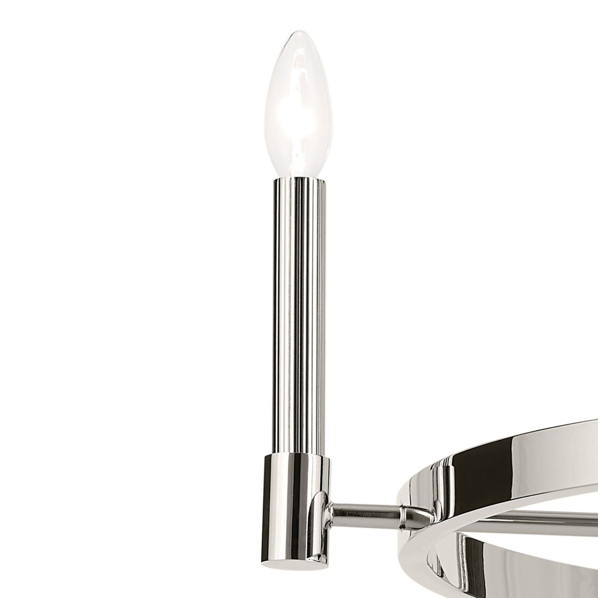 Tolani 26" 4-Light Chandelier, Polished Nickel Finish - Bees Lighting
