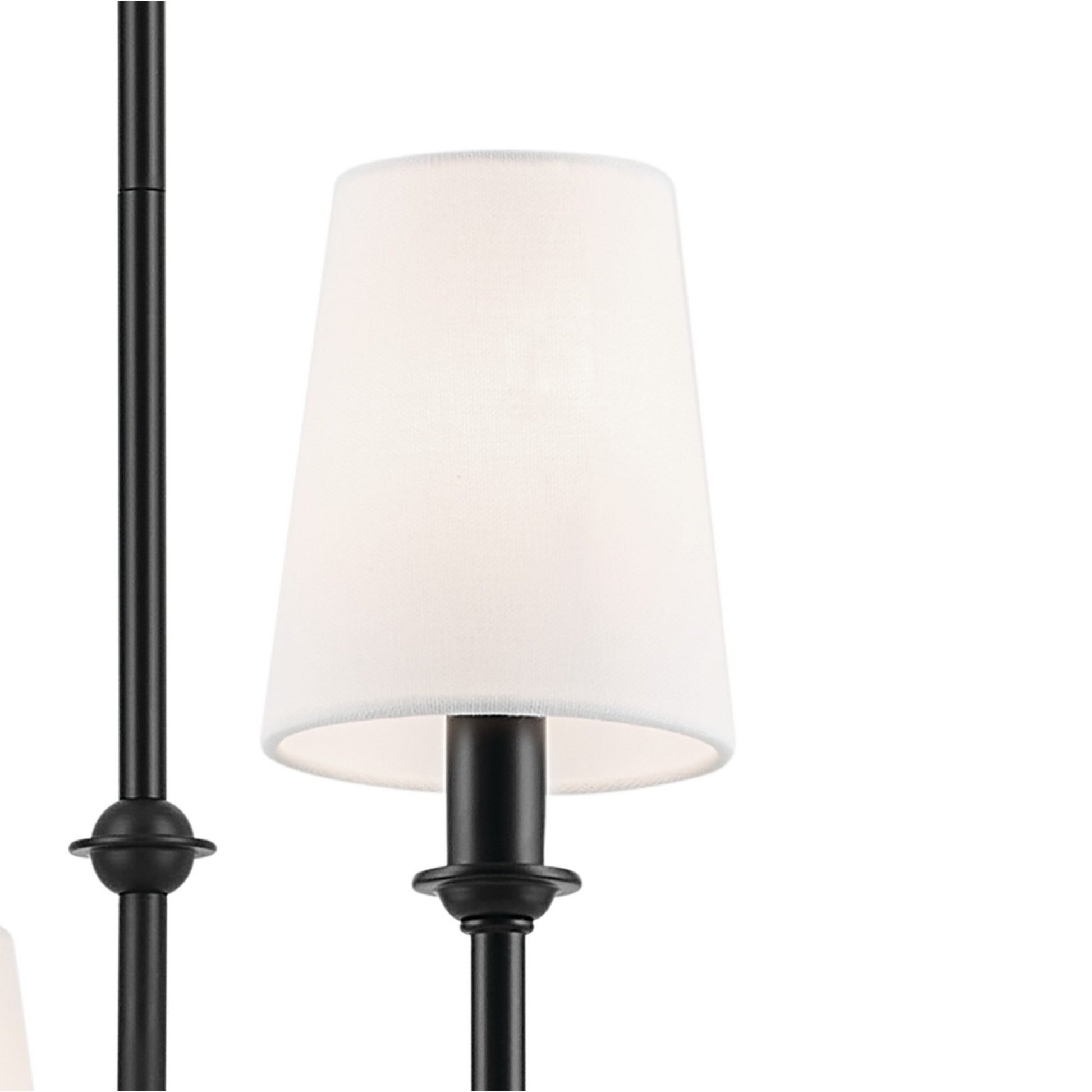 Pallas 52" 8-Light Chandelier, Black Finish - Bees Lighting