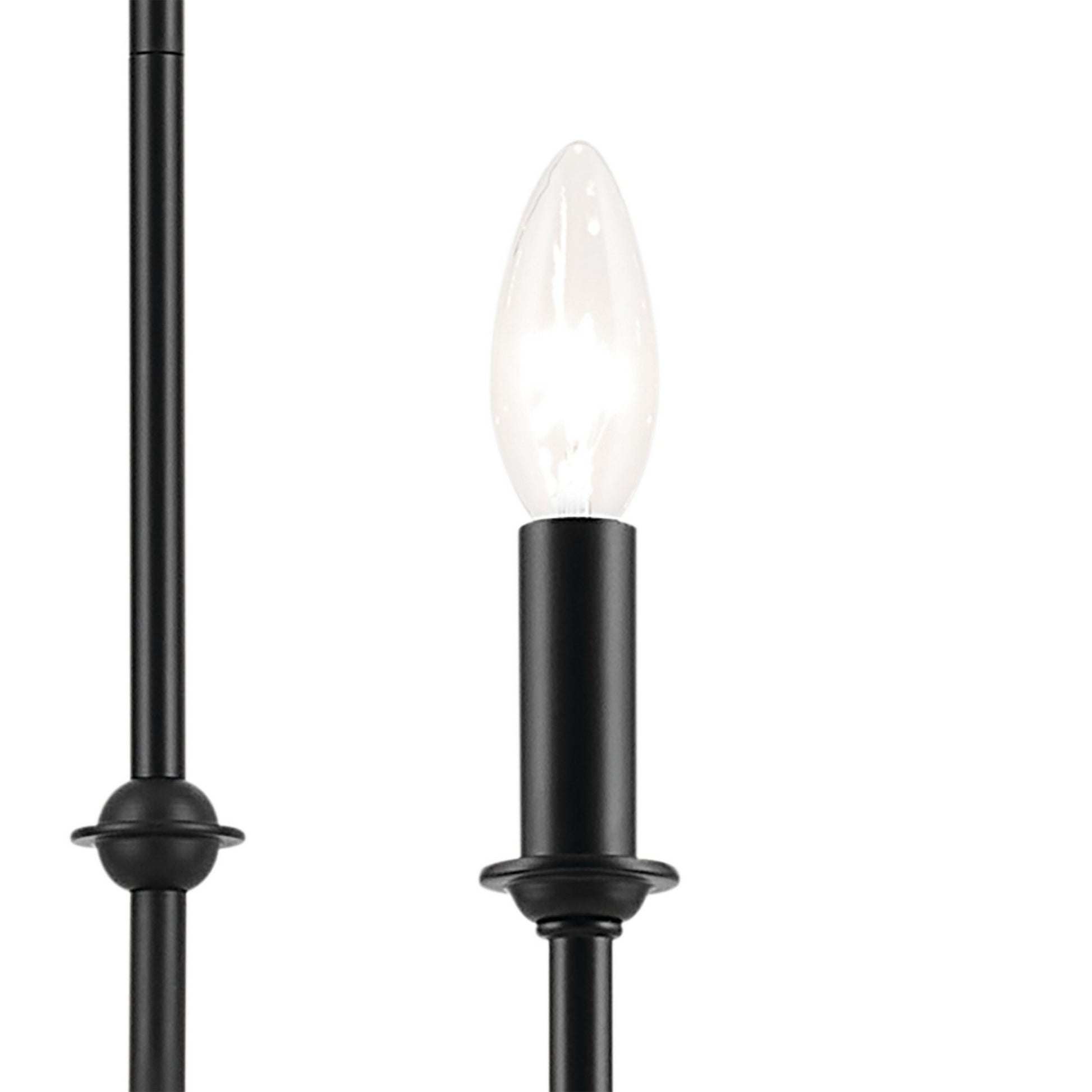 Pallas 52" 8-Light Chandelier, Black Finish - Bees Lighting