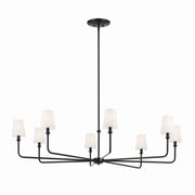 Pallas 52" Chandelier Linen Shade - Bees Lighting