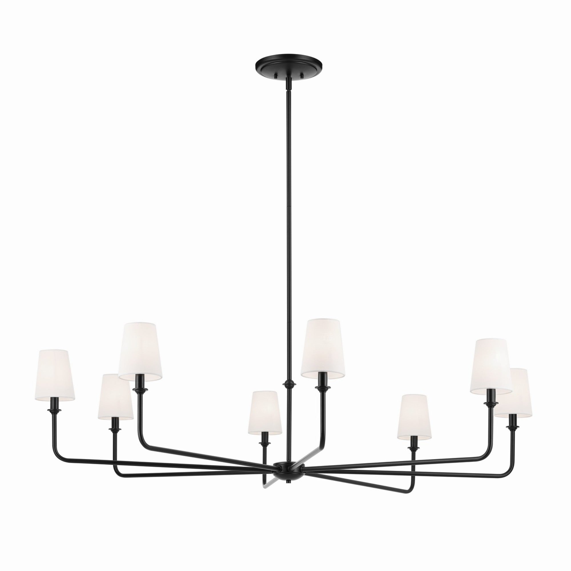 Pallas 52" Chandelier Linen Shade - Bees Lighting