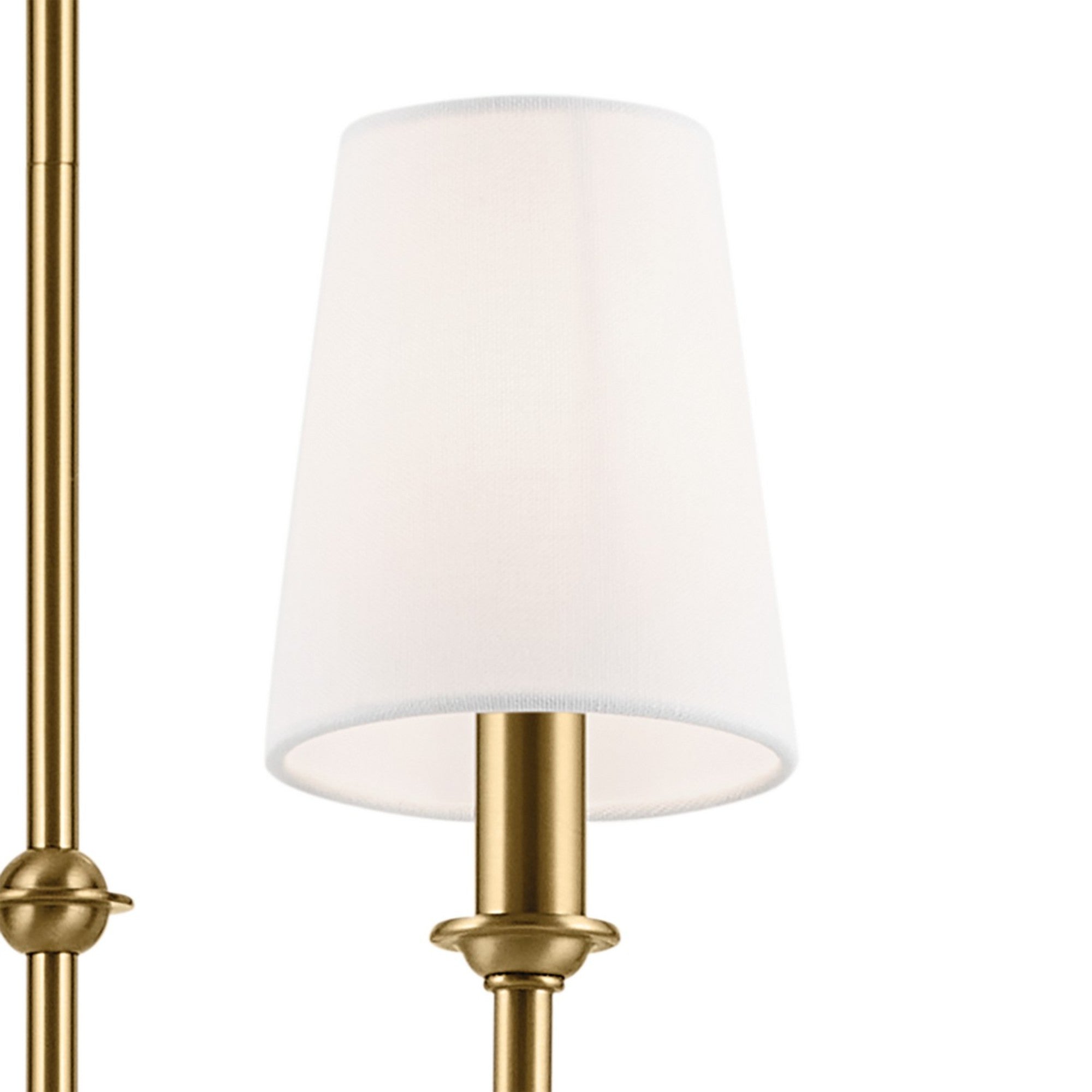 Pallas 52" 8-Light Chandelier, Brushed Natural Brass Finish - Bees Lighting