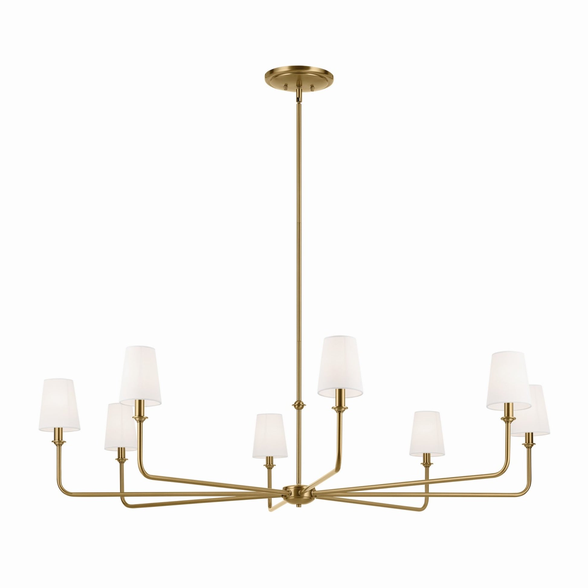Pallas 52" Chandelier Linen Shade - Bees Lighting