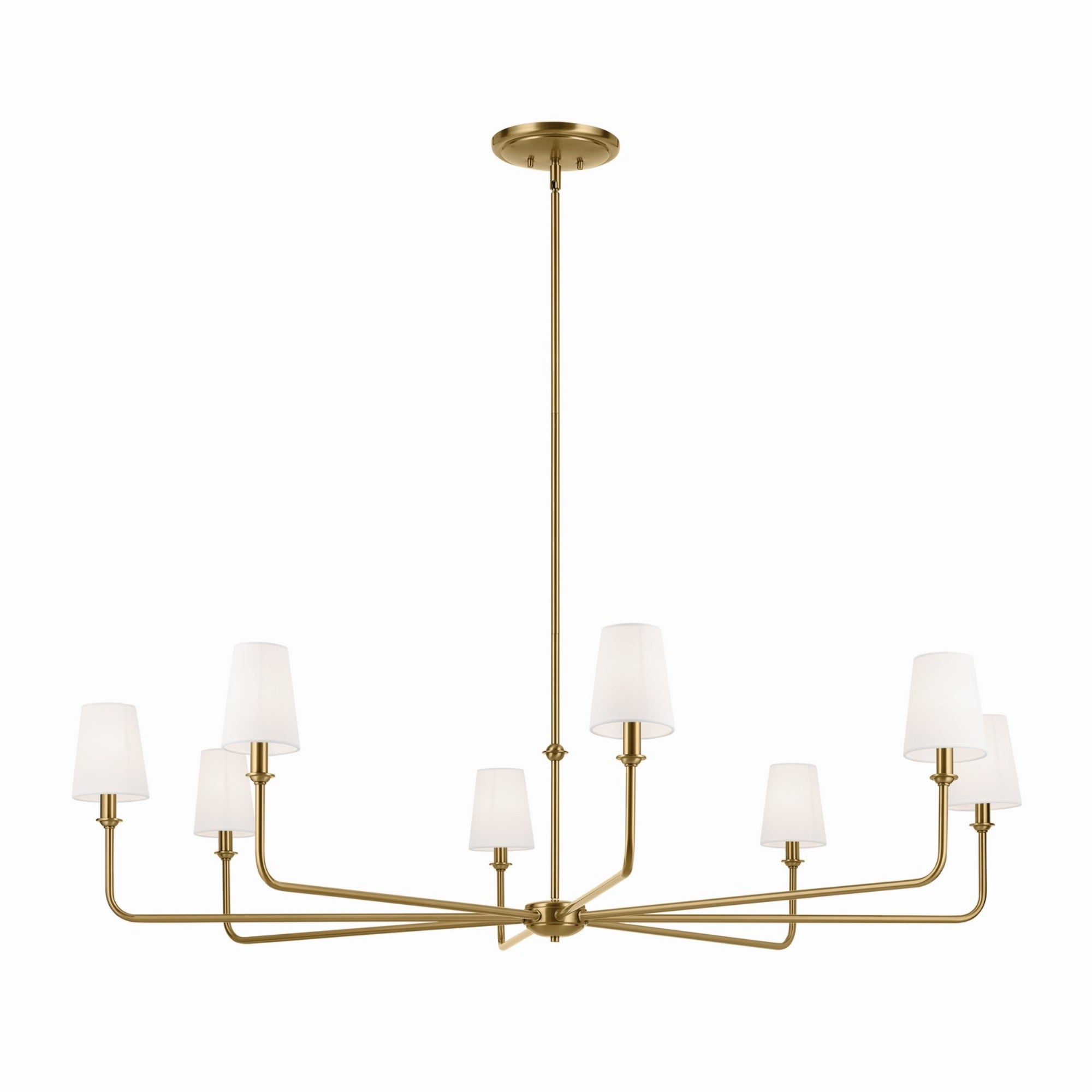 Pallas 52" Chandelier Linen Shade - Bees Lighting