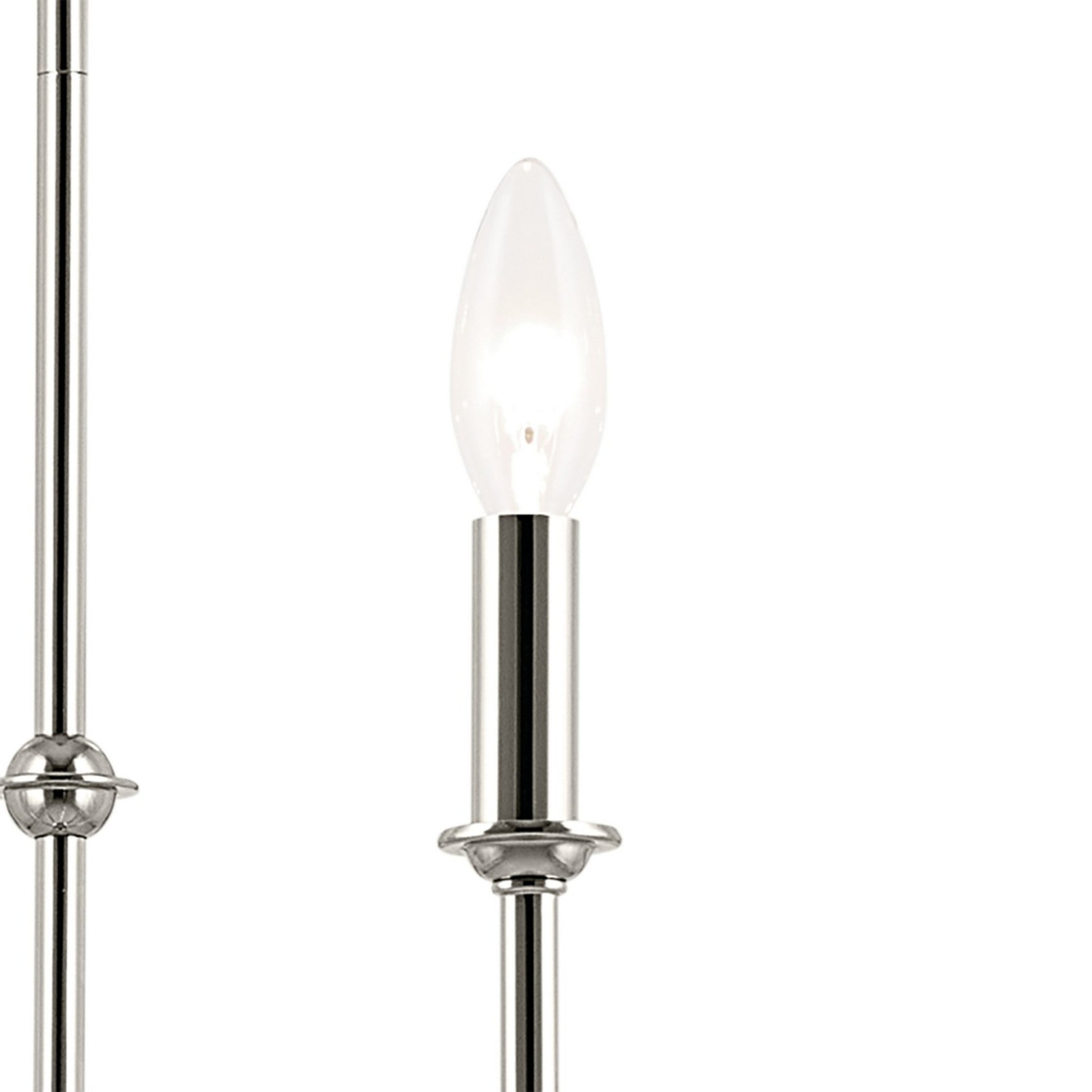 Pallas 52" 8-Light Chandelier, Polished Nickel Finish - Bees Lighting
