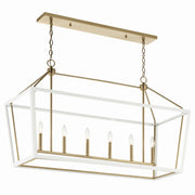 Delvin 44" 6-Light Linear Chandelier - Bees Lighting