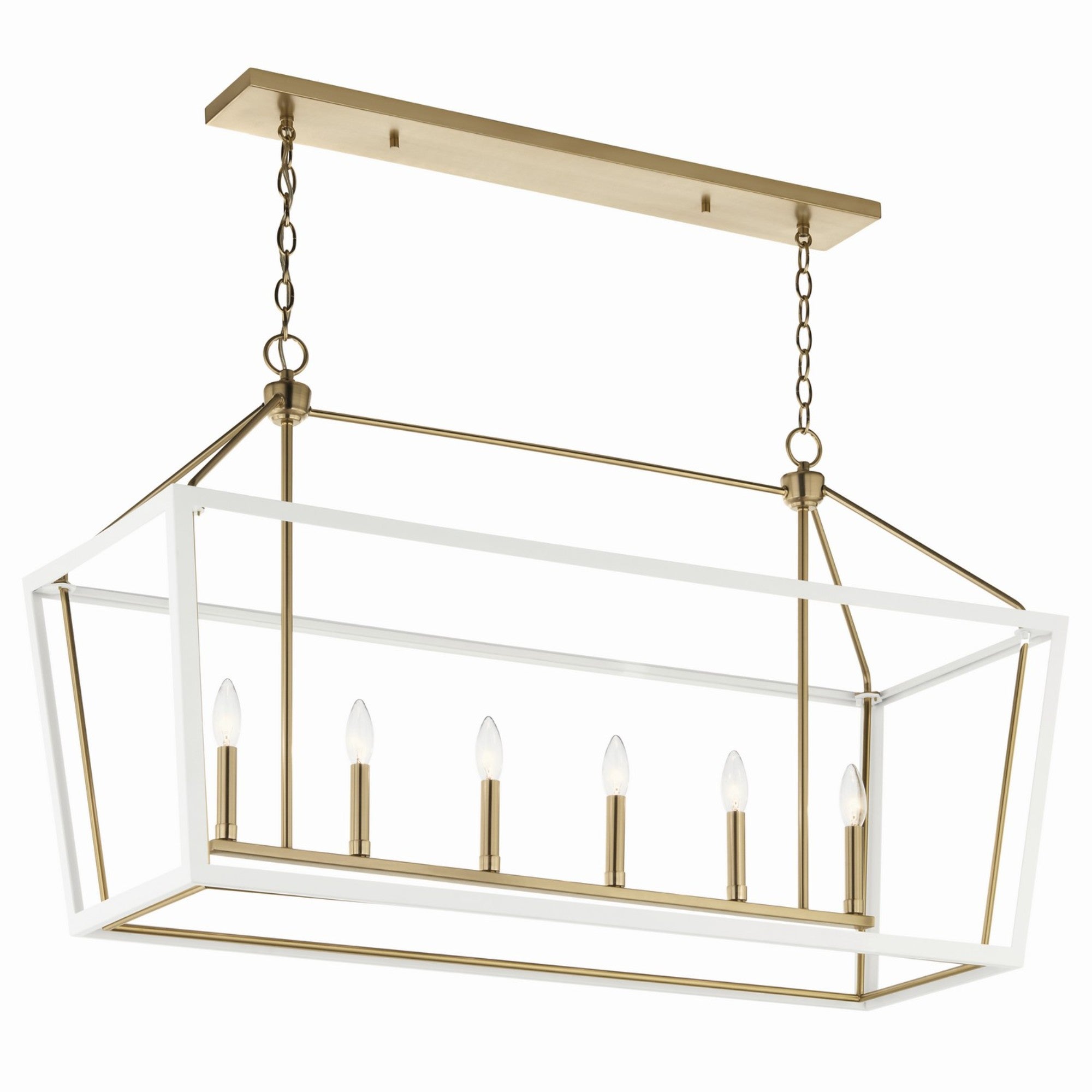 Delvin 44" 6-Light Linear Chandelier - Bees Lighting