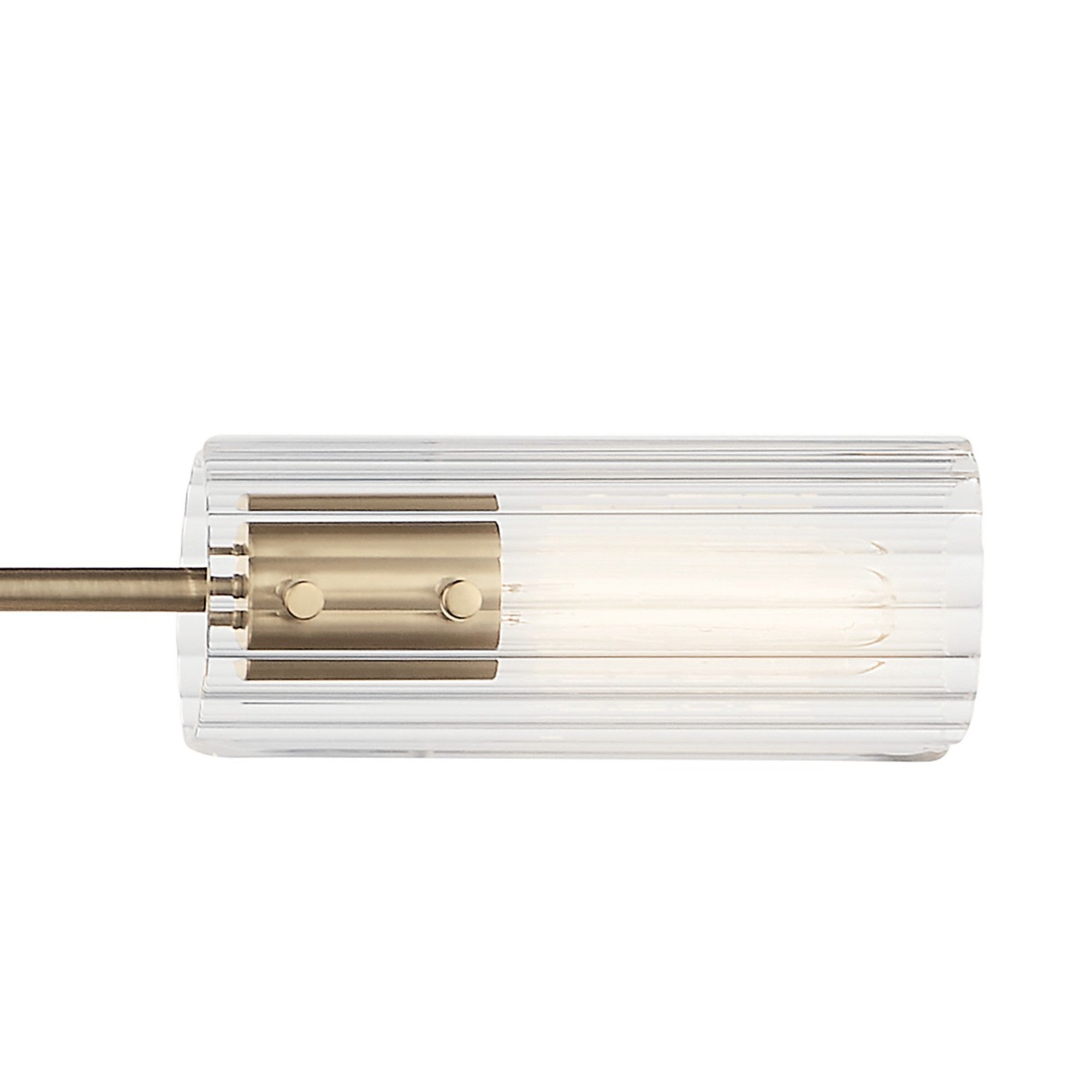 Velestino 48" 4-Light Linear Chandelier, Champagne Bronze Finish - Bees Lighting