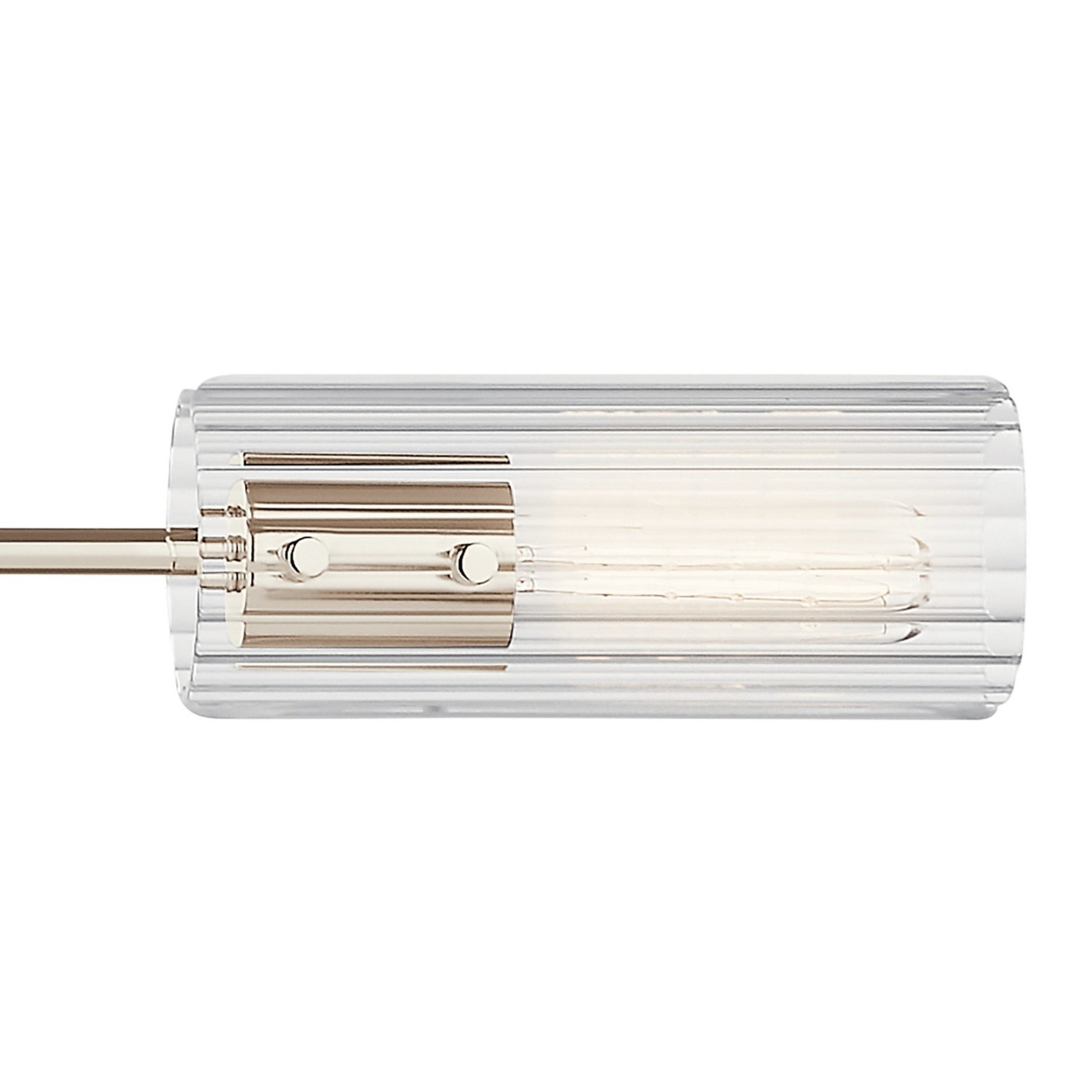 Velestino 48" 4-Light Linear Chandelier, Polished Nickel Finish - Bees Lighting
