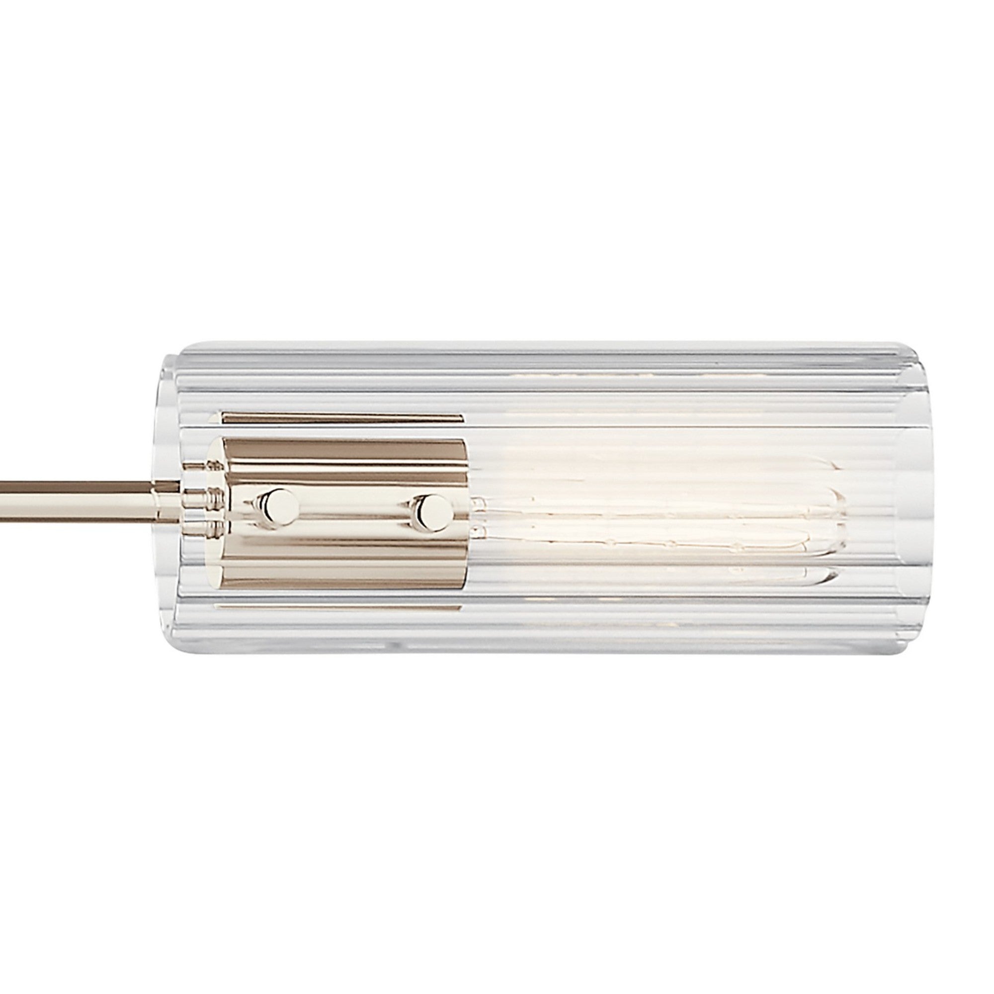 Velestino 48" 4-Light Linear Chandelier, Polished Nickel Finish - Bees Lighting