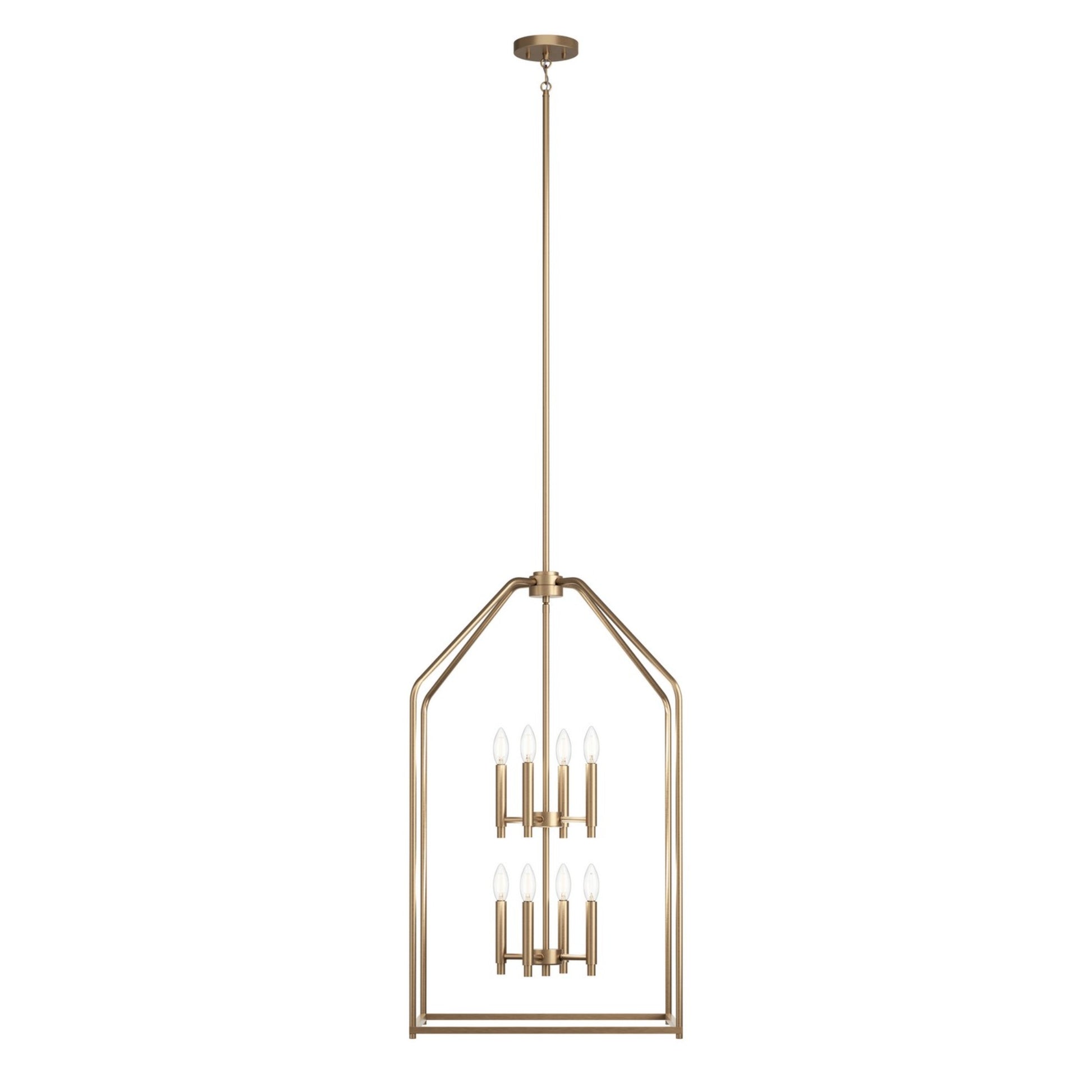 Madden 36" 8-Light Foyer Pendant, Champagne Bronze Finish - Bees Lighting