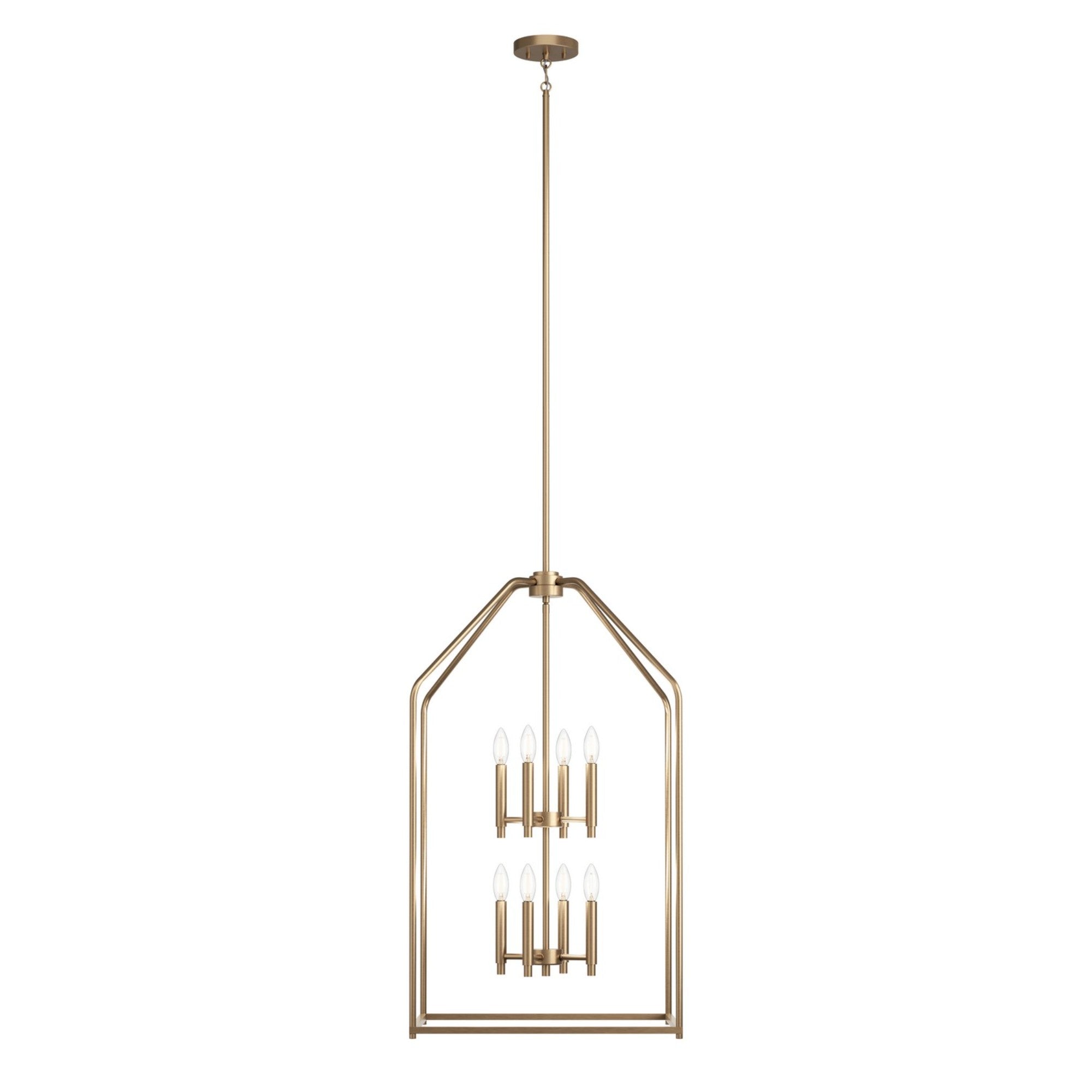 Madden 36" 8-Light Foyer Pendant, Champagne Bronze Finish - Bees Lighting