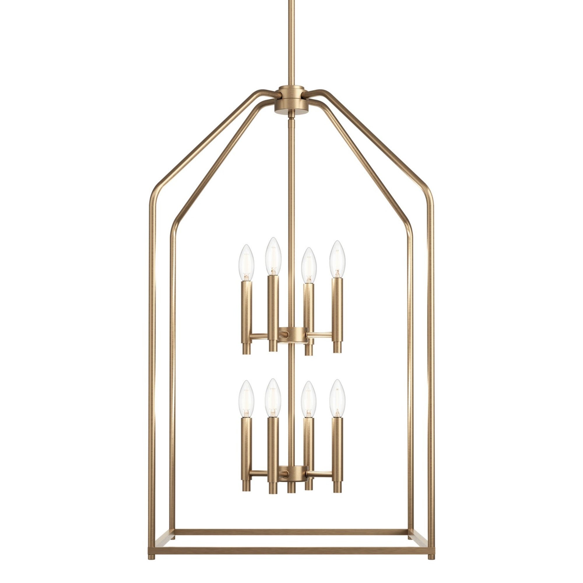 Madden 36" 8-Light Foyer Pendant, Champagne Bronze Finish - Bees Lighting