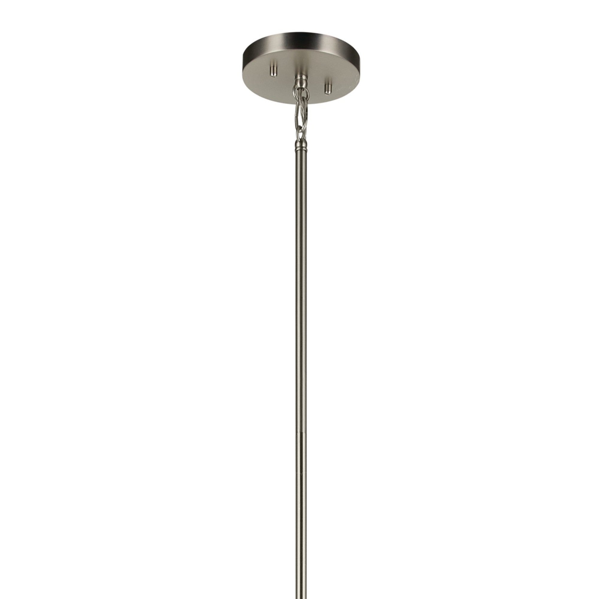 Madden 43" 8-Light Foyer Pendant, Brushed Nickel Finish - Bees Lighting