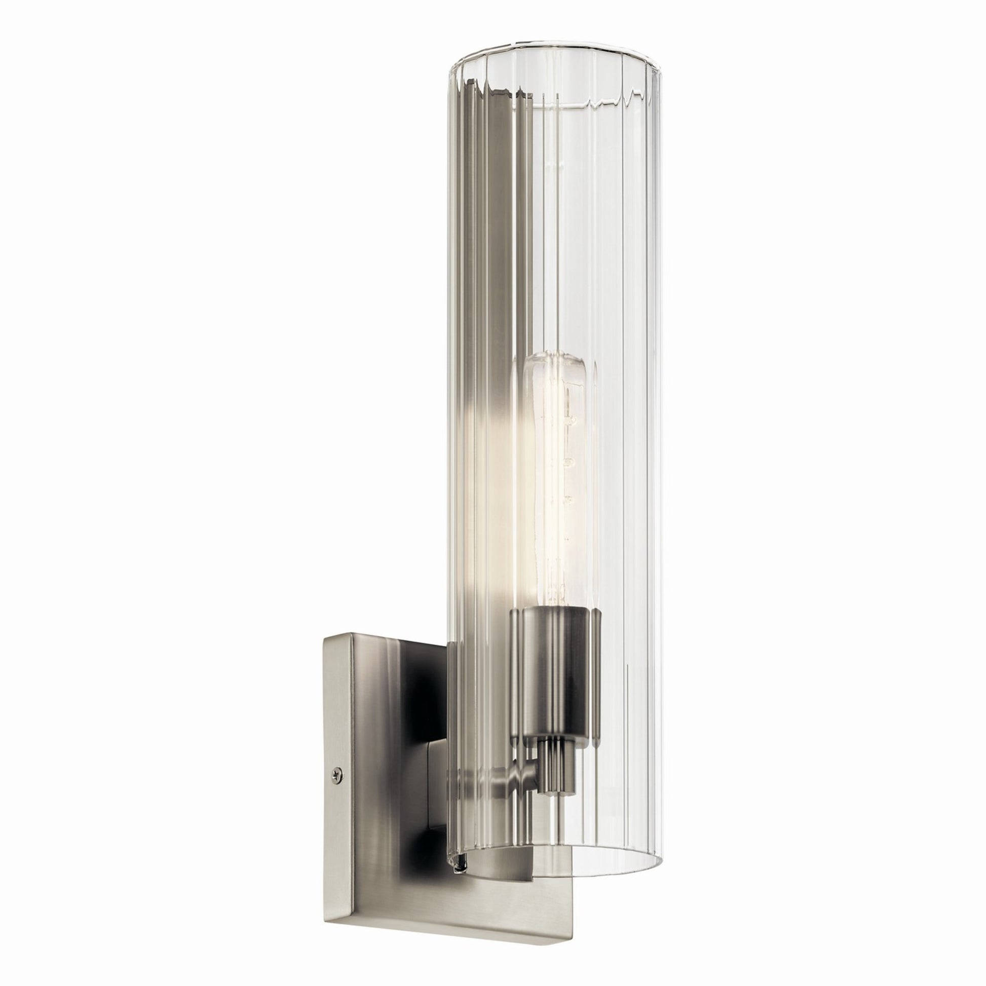 Jemsa 12" Wall Sconce, Brushed Nickel Finish - Bees Lighting