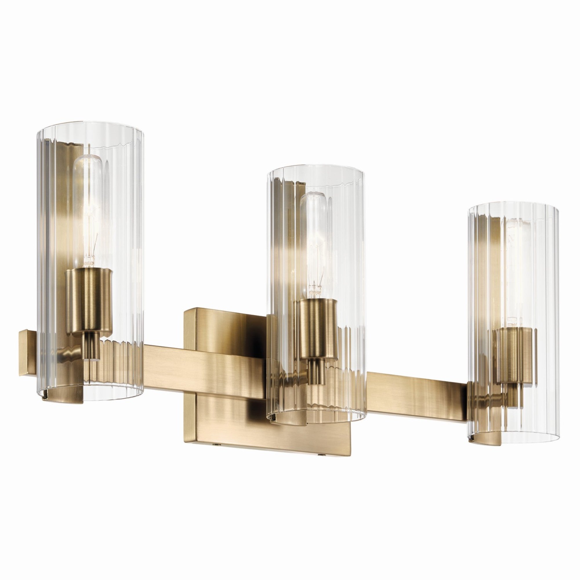 Jemsa 23" 3-Light Vanity Light, Champagne Bronze Finish - Bees Lighting