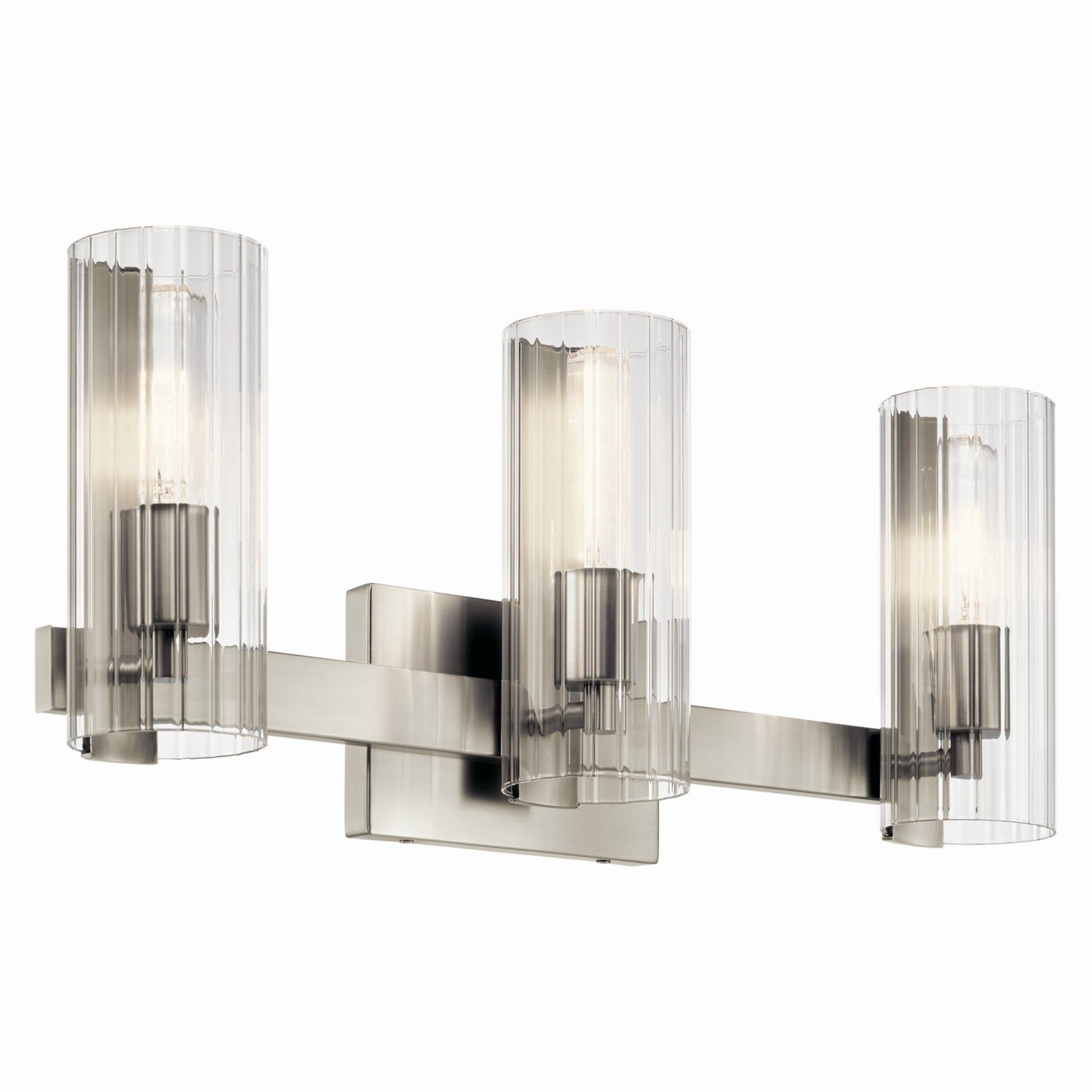 Jemsa 23" 3-Light Vanity Light, Brushed Nickel Finish - Bees Lighting