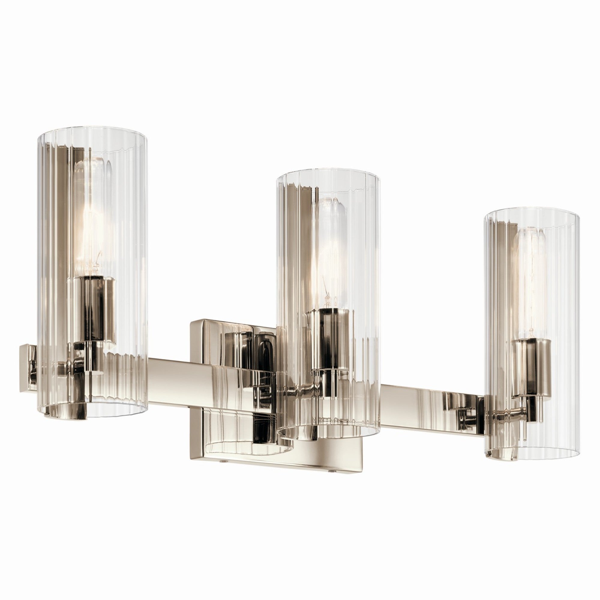 Jemsa 23" 3-Light Vanity Light, Polished Nickel Finish - Bees Lighting
