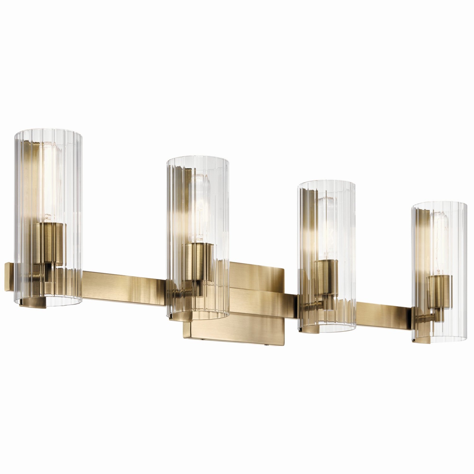 Jemsa 32" 4-Light Vanity Light, Champagne Bronze Finish - Bees Lighting