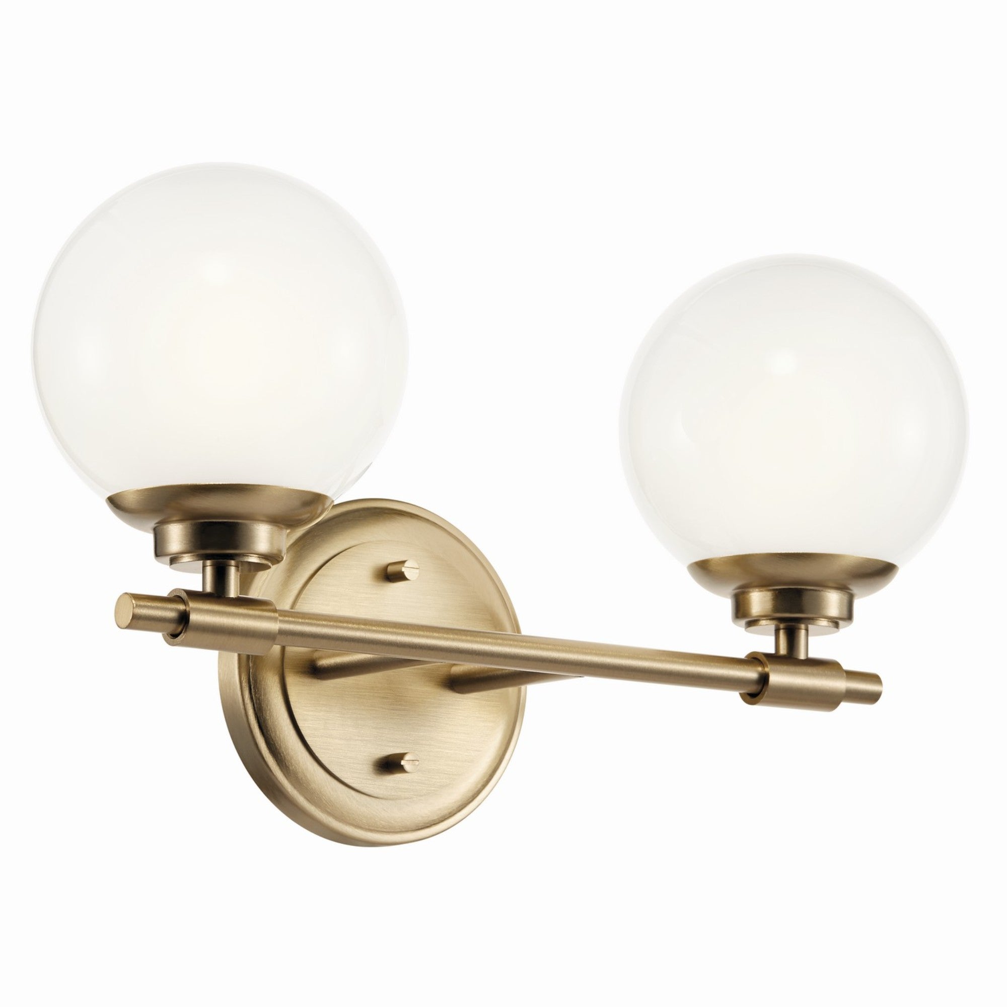 Benno 15" 2-Light Vanity Light, Champagne Bronze Finish - Bees Lighting